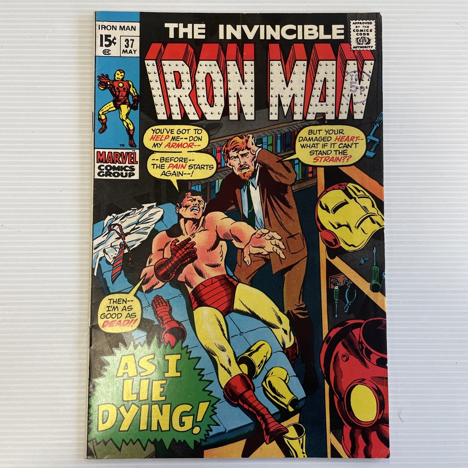 Iron Man #37 1971 FN/VF Pence Stamp 1st App Foreman0