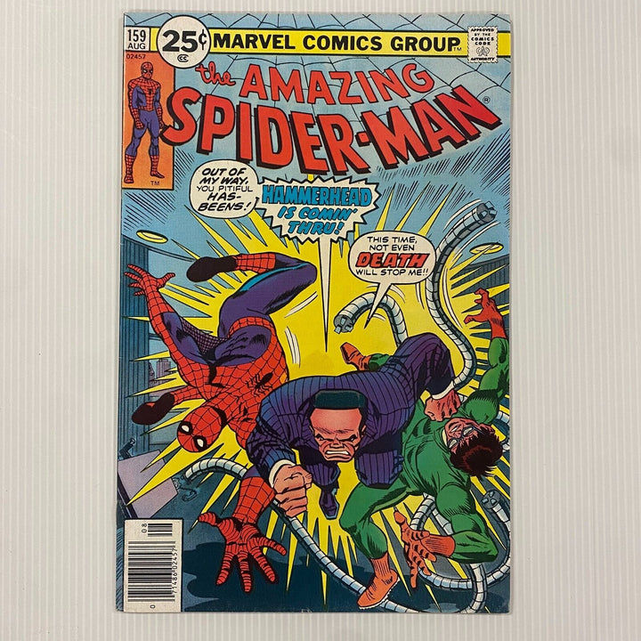 Amazing Spider-Man #159 1976 VF+ Doc Octopus & Hamerhead app Cent Copy