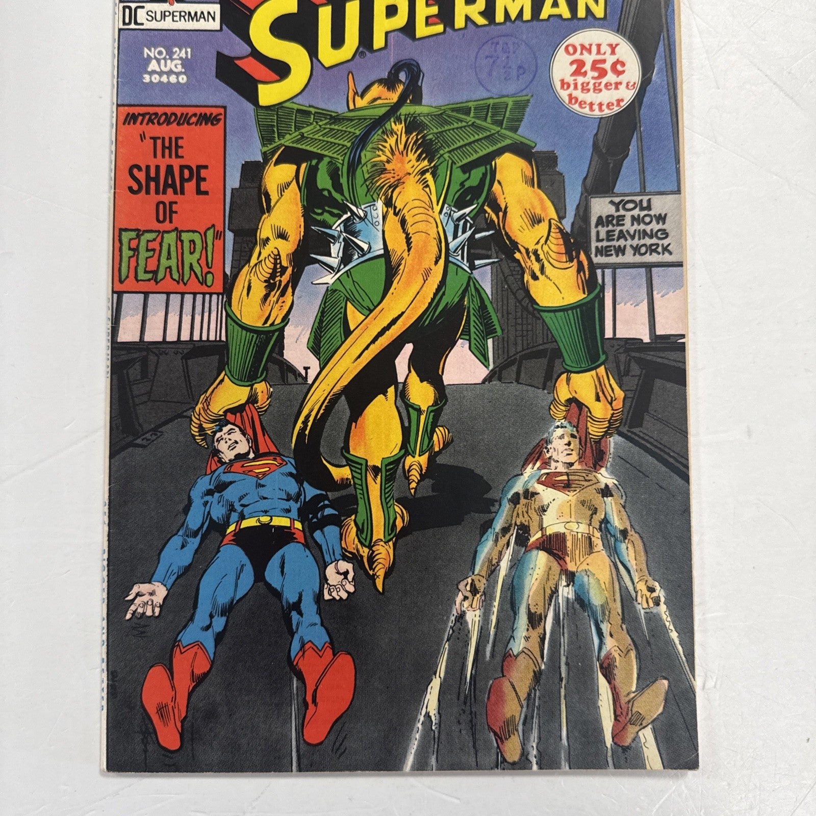 Superman #241 1971 VF Pence Stamp2