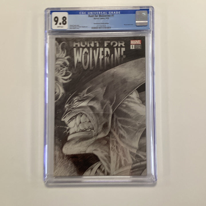Hunt For Wolverine #1 2018 CGC 9.8 White Pages Kubert 1:1000 Remastered Variant0