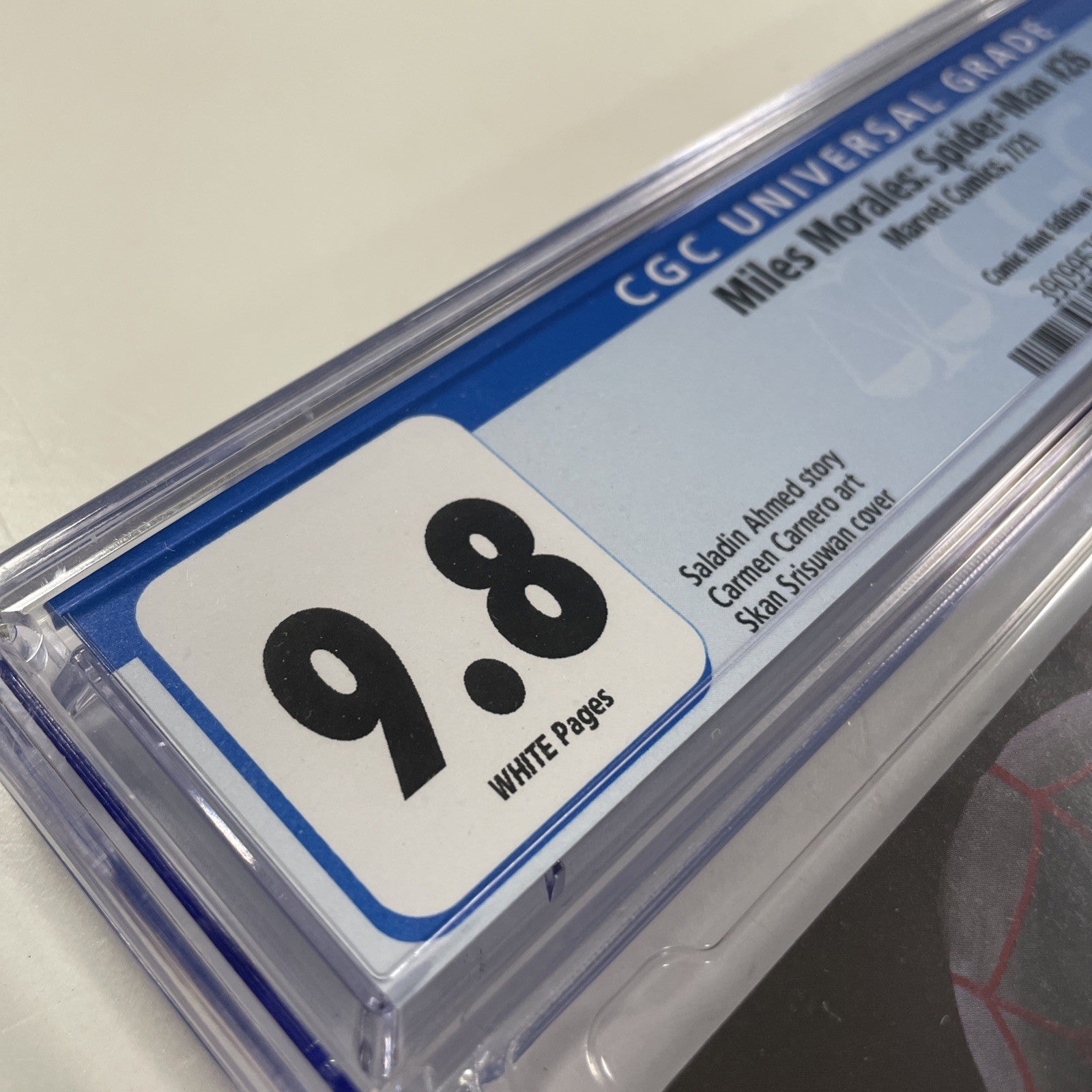 Miles Morales Spider-Man #26 2021 CGC 9.8 Skan Srisuwan Mint Virgin Variant2