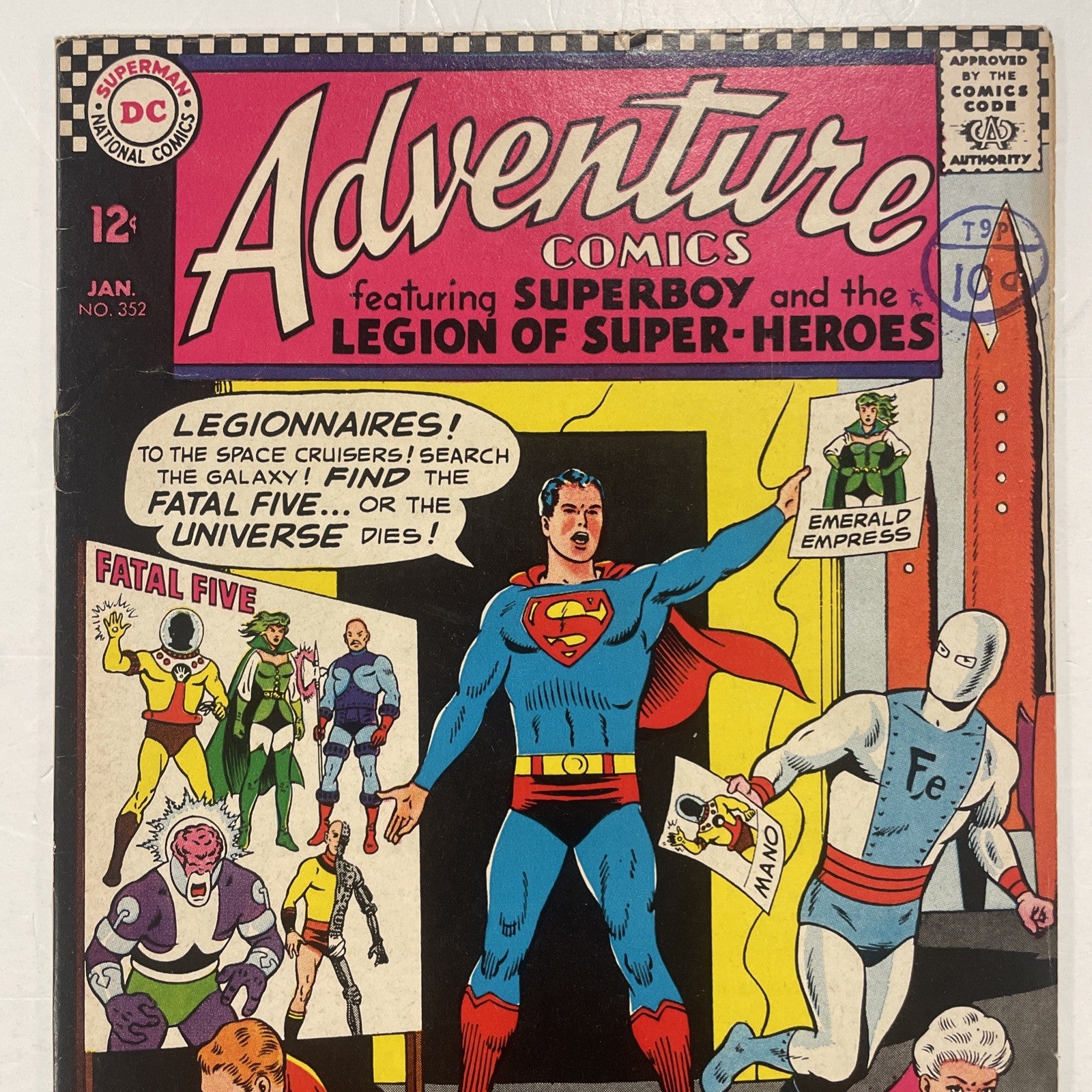 Adventure Comics #352 1967 FN+ Pence Stamp1