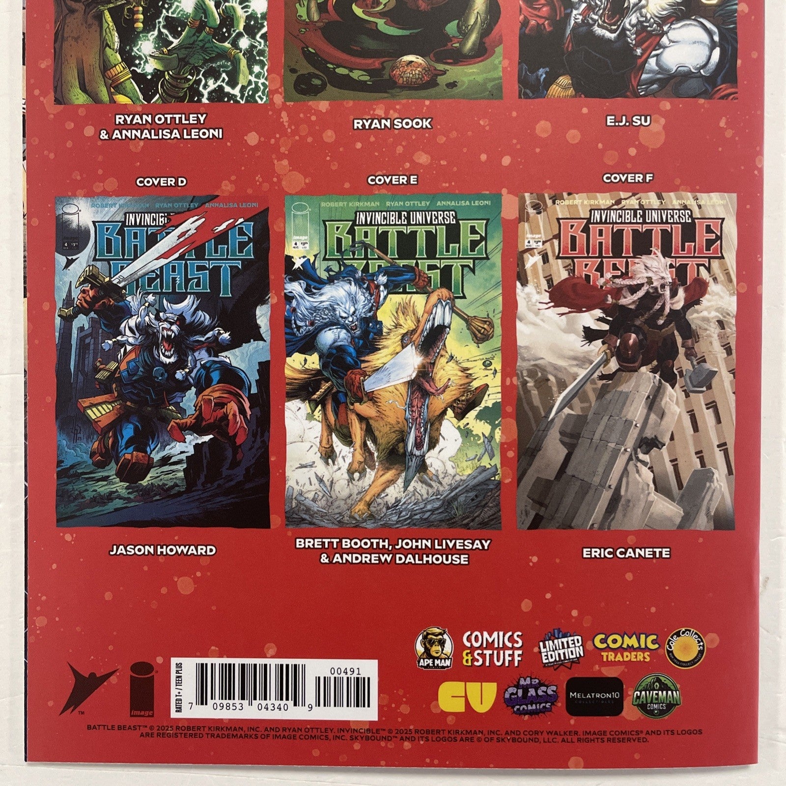 Invincible Universe Battle Beast #4 2025 NM Kevin Tolibao Whatnot Exclusive6
