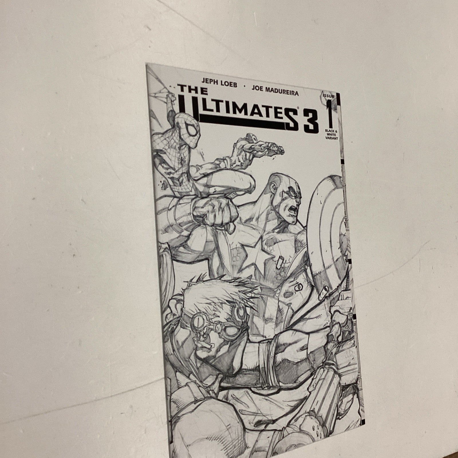 Ultimates 3 #1 2008 NM Heroes Sketch Variant3