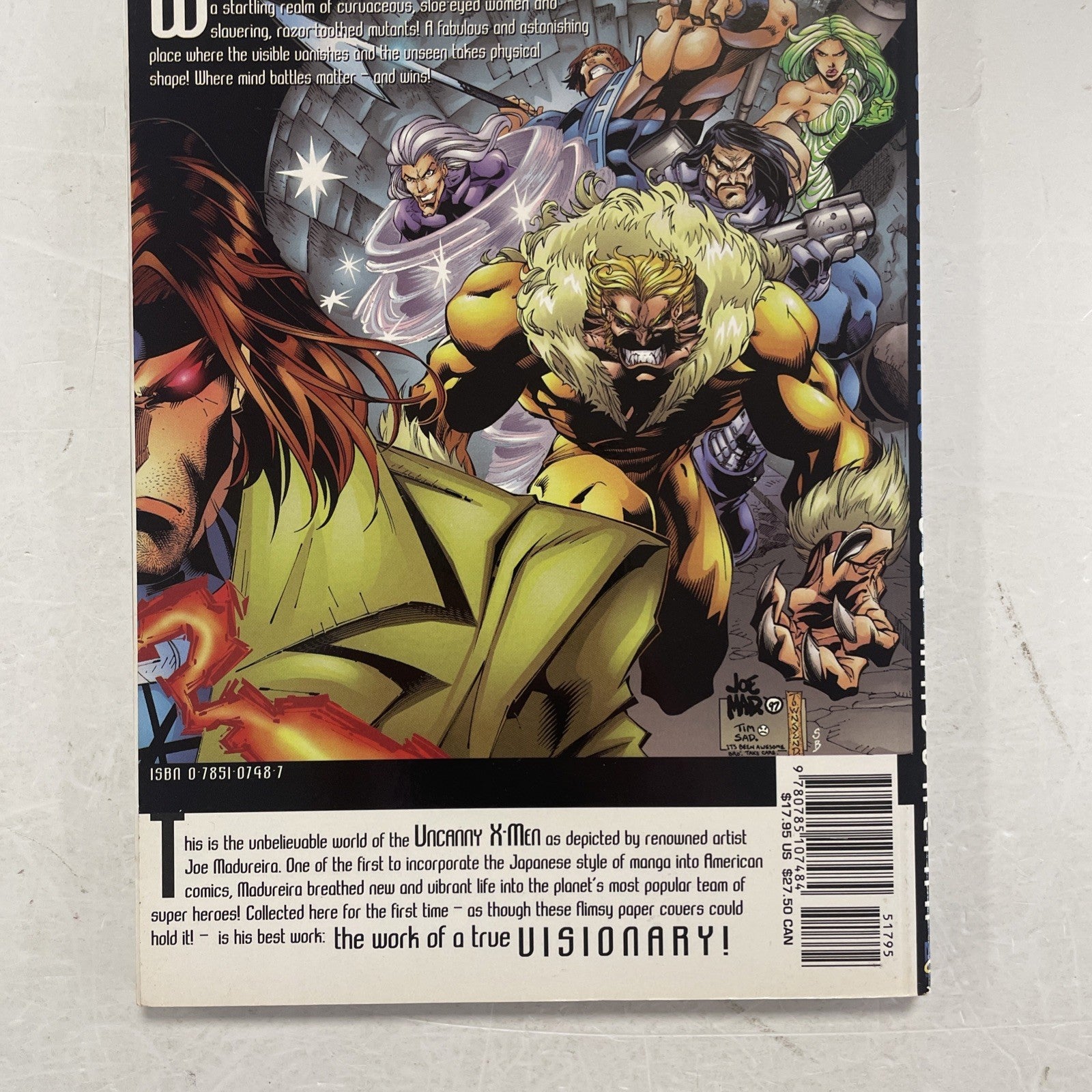X-Men Visionaries Joe Madureira Marvel 2001 Paperback5
