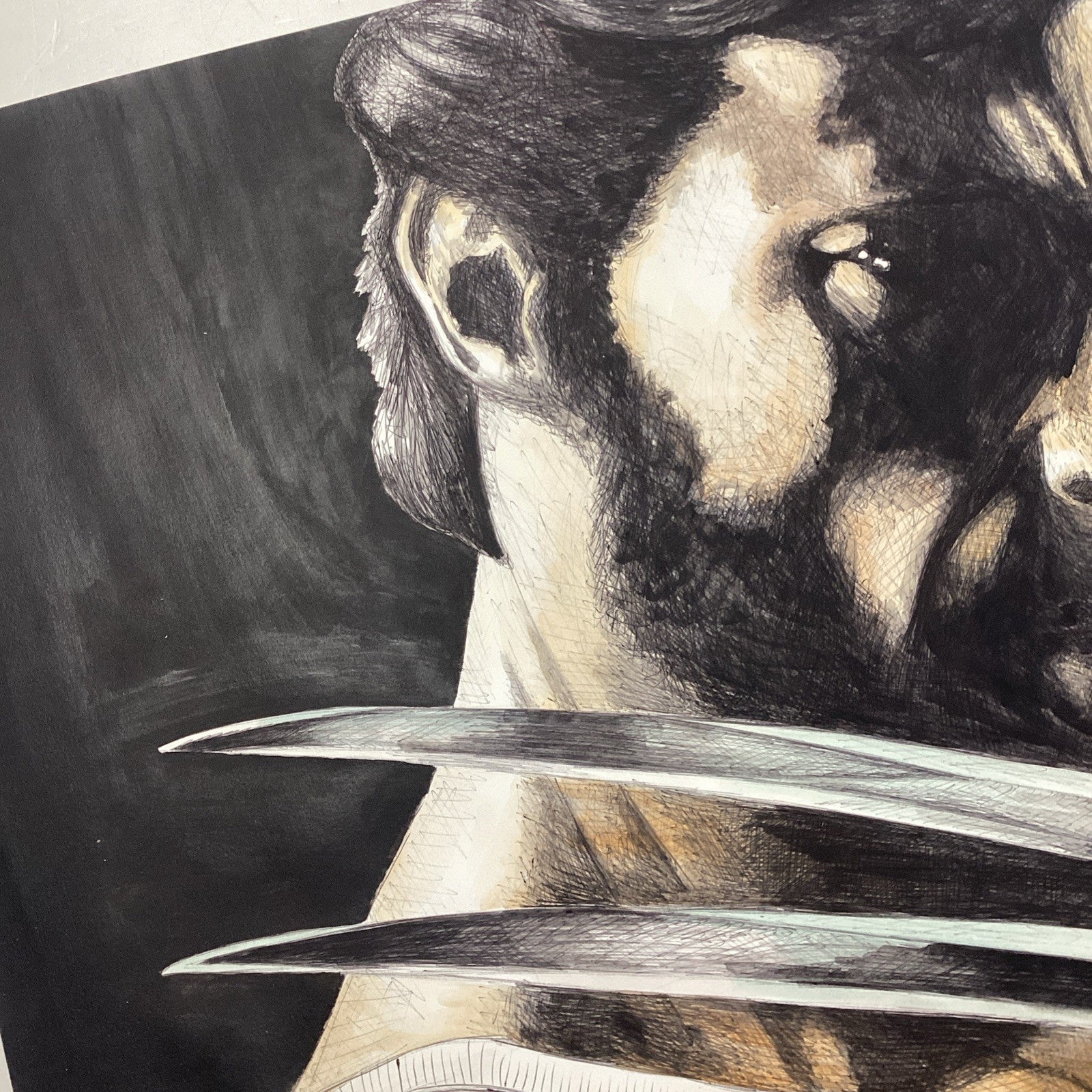 Wolverine Original Art by Becky Knapp with COA (80x59cm)7