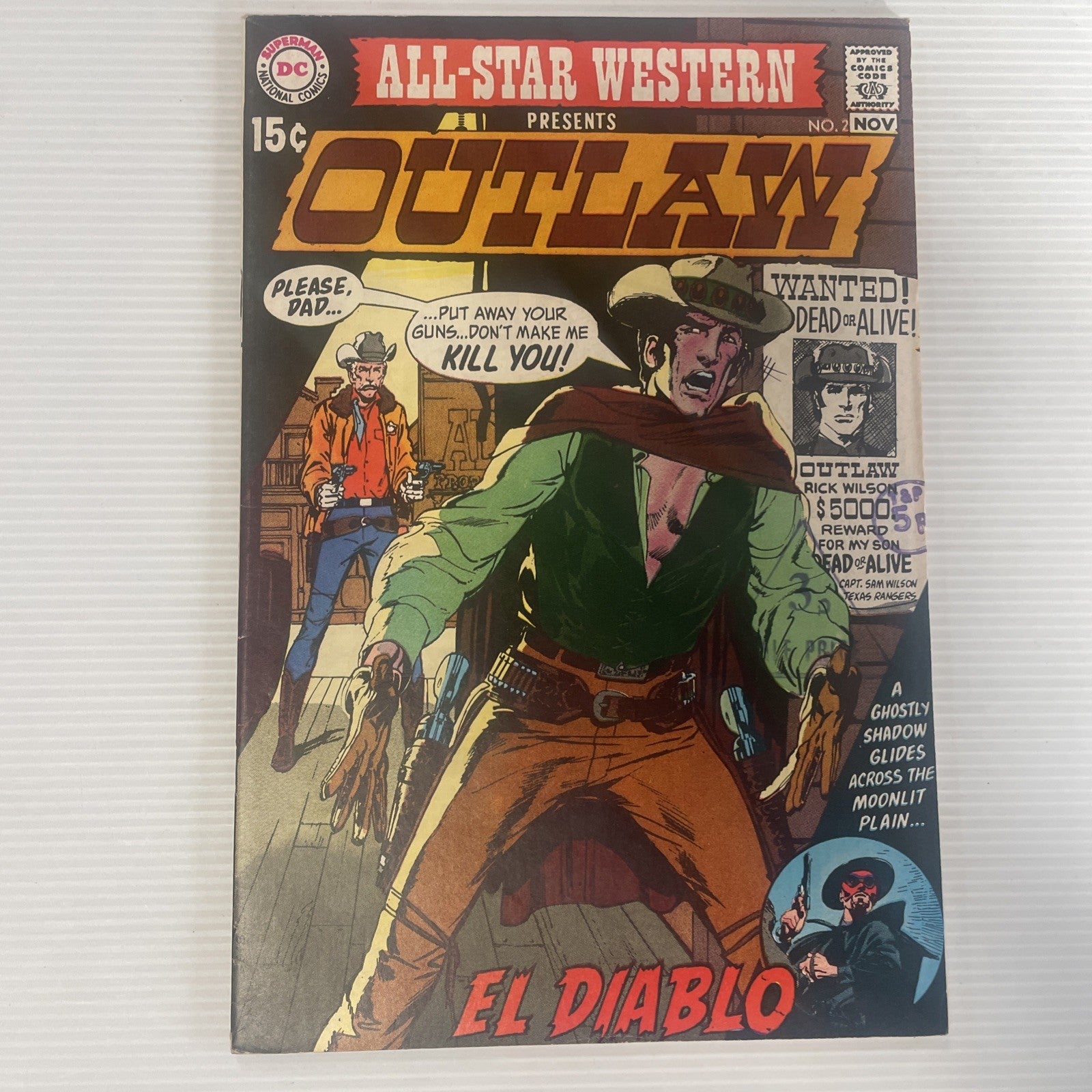 All-Star Western Presents Outlaw #2 1970 FN 1st Appearance of El Diablo Pence St0
