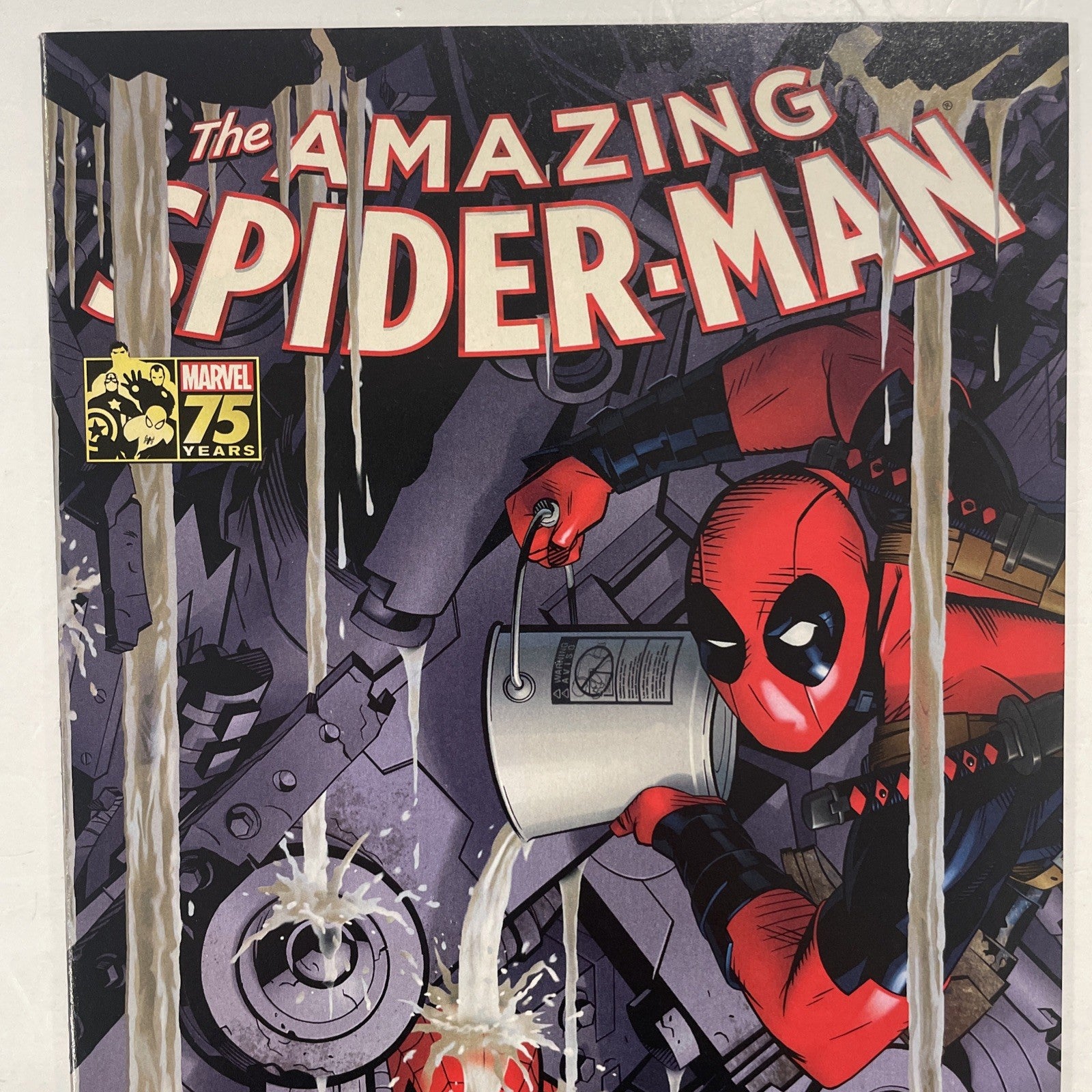 Amazing Spider-man #7 2014 VF/NM Golden 1:25 75th Anniversary Homage Variant1