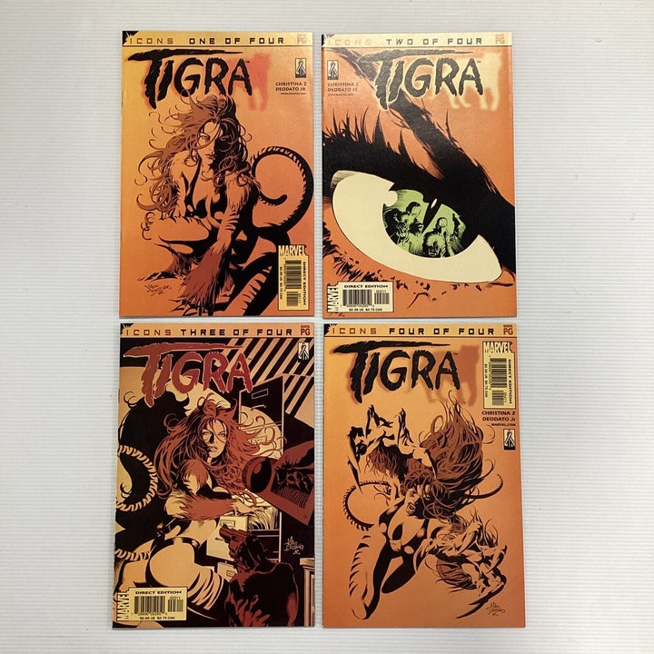 Marvel Icons Tigra #1-4 2002 NM Complete Set