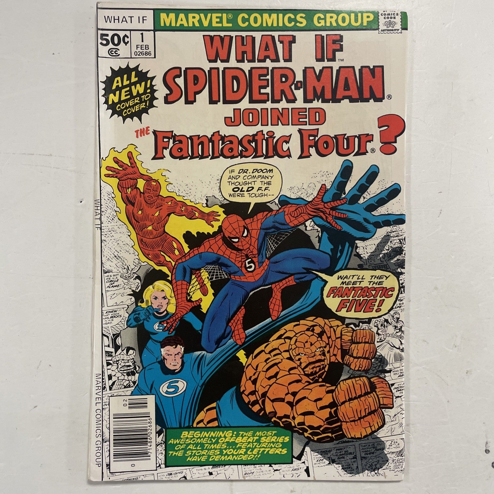 What If? #1 1977 FN+  Spider-Man Joined The Fantastic Four0