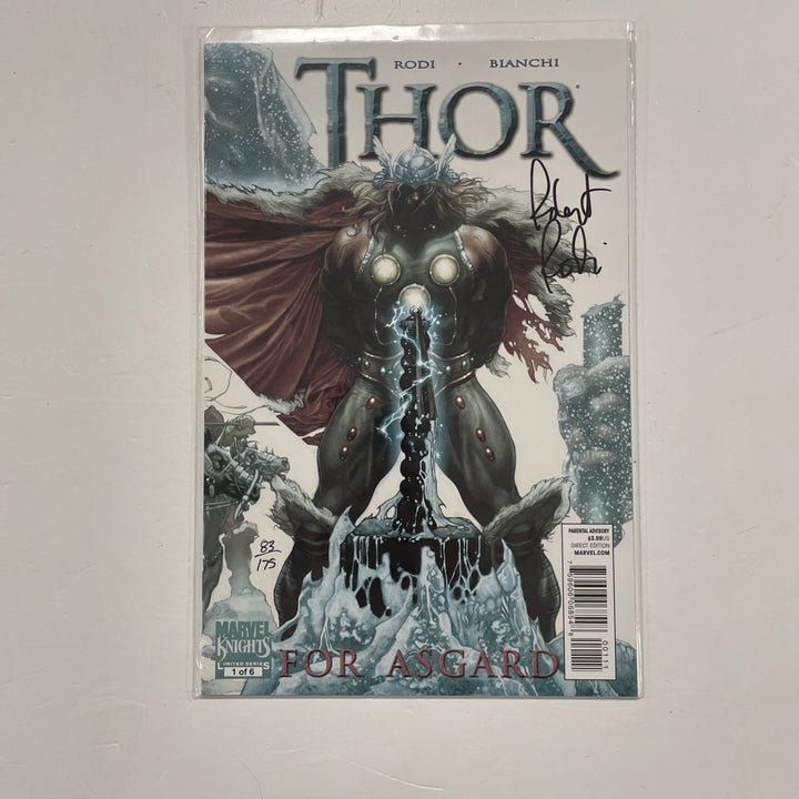 Thor: For Asgard #1 2010 Signed By Robert Rodi Dynamic Forces CoA 83/1750