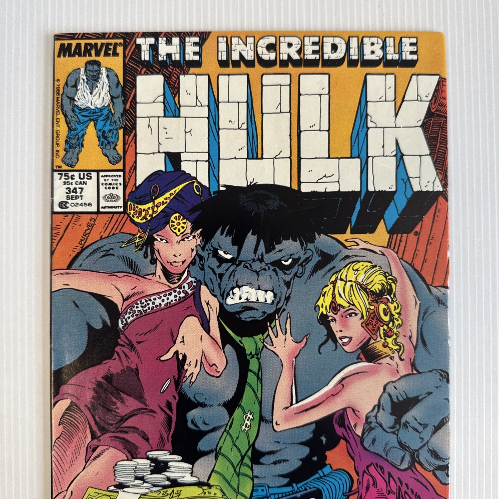 The Incredible Hulk #347 1988 VF 1stJoe Fixit Newsstand1