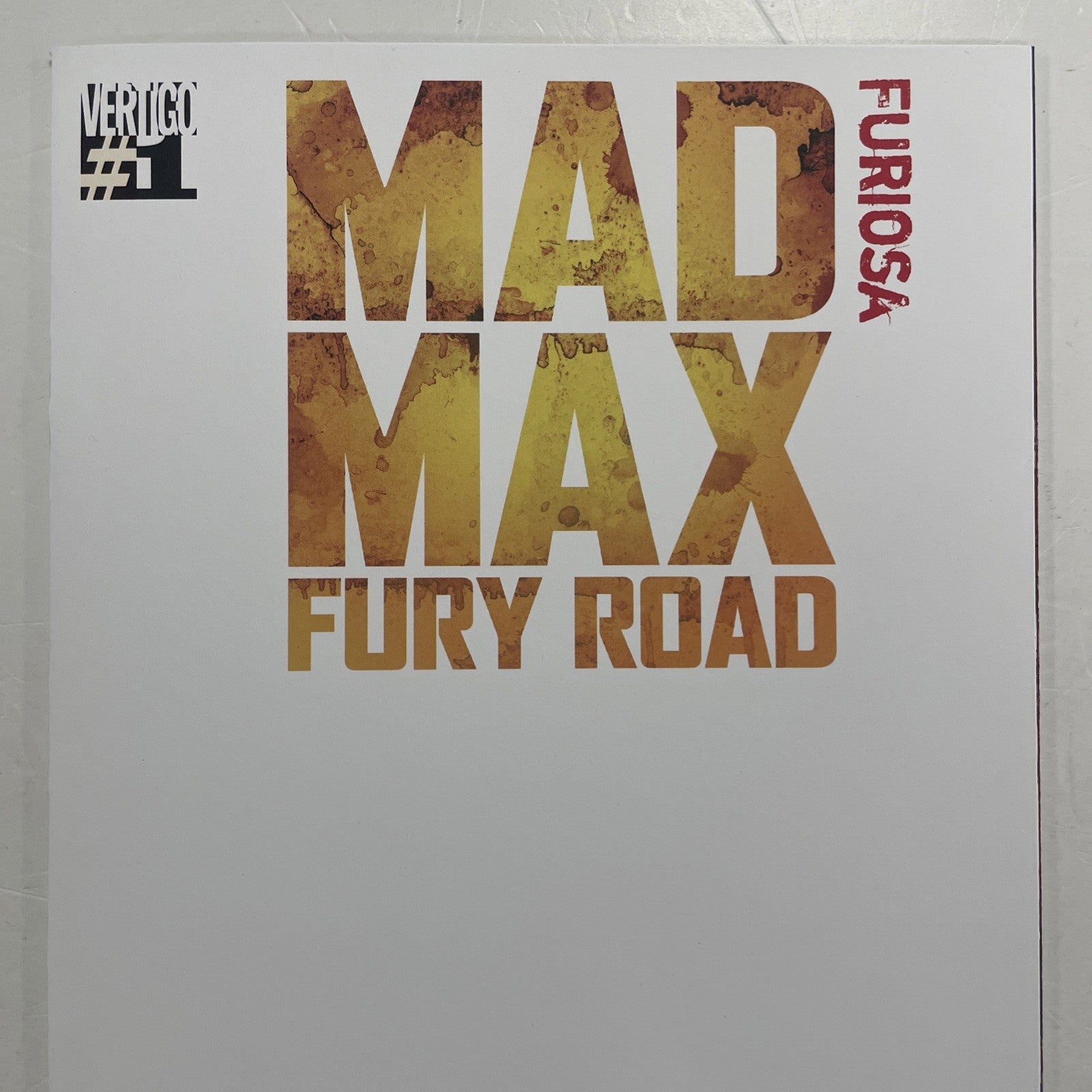Mad Max Fury Road Furiosa #1 2015 Blank Sketch Variant NM1