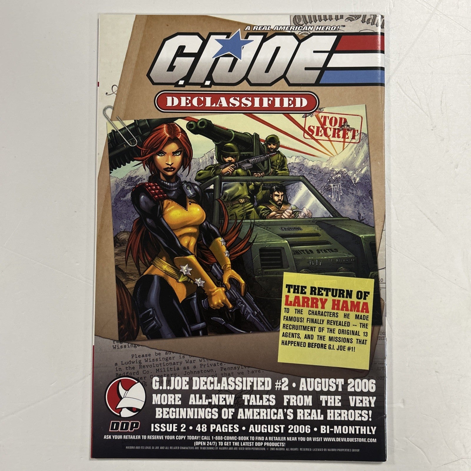 GI Joe Declassified #1-3 2006 #2 is variant cover Complete Set DDP4