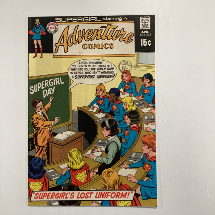 Adventure Comics #392 1970 VF Pence Stamp0