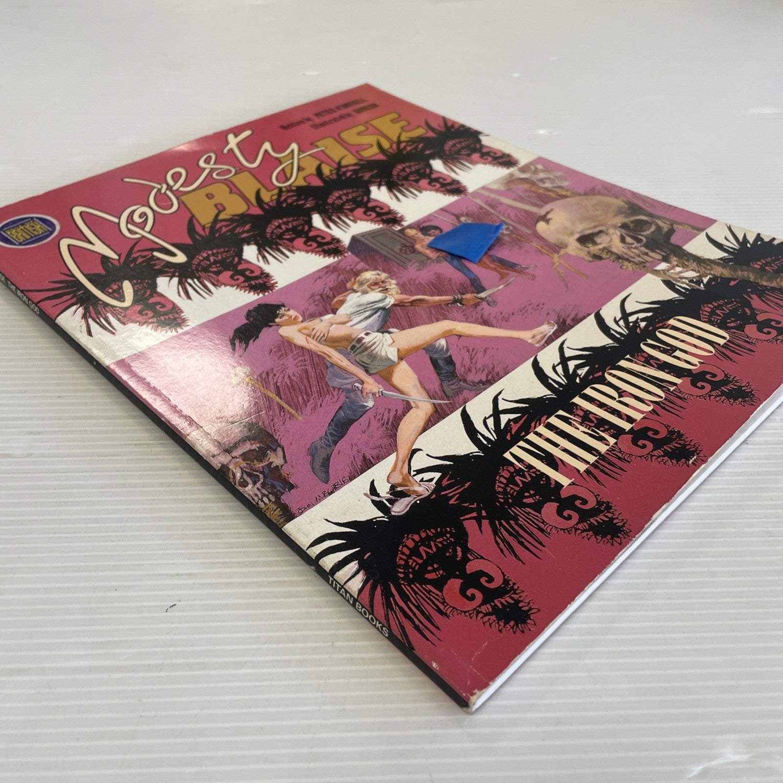 Modesty Blaise: The Iron God Titan Books 1989 Graphic Novel3