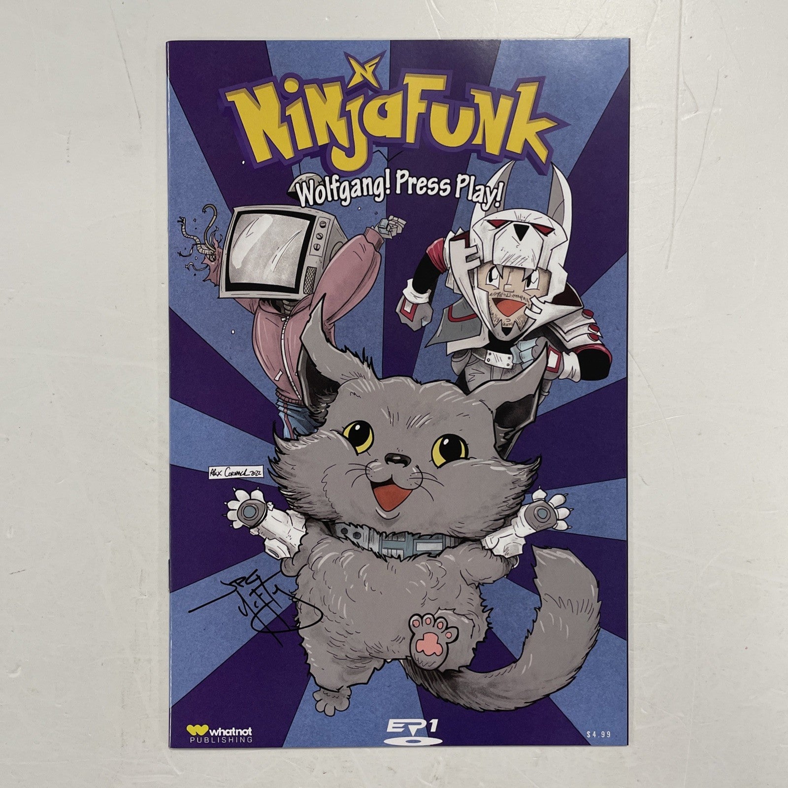 Ninja Funk #1 2022 Pokemon Homage Cover Signed by JPG McFly with CoA0
