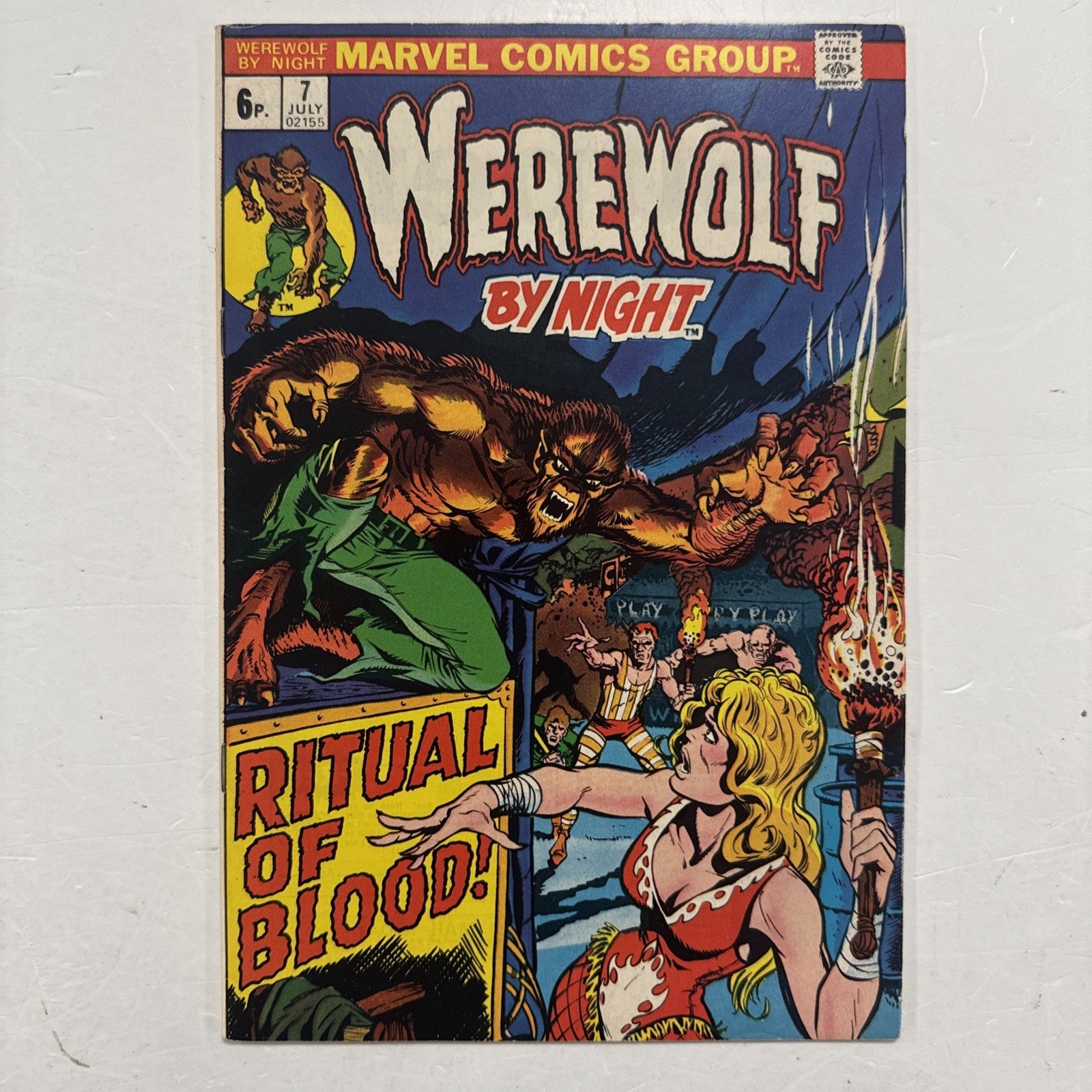 Werewolf by Night #7 1973 FN+ Pence Copy0