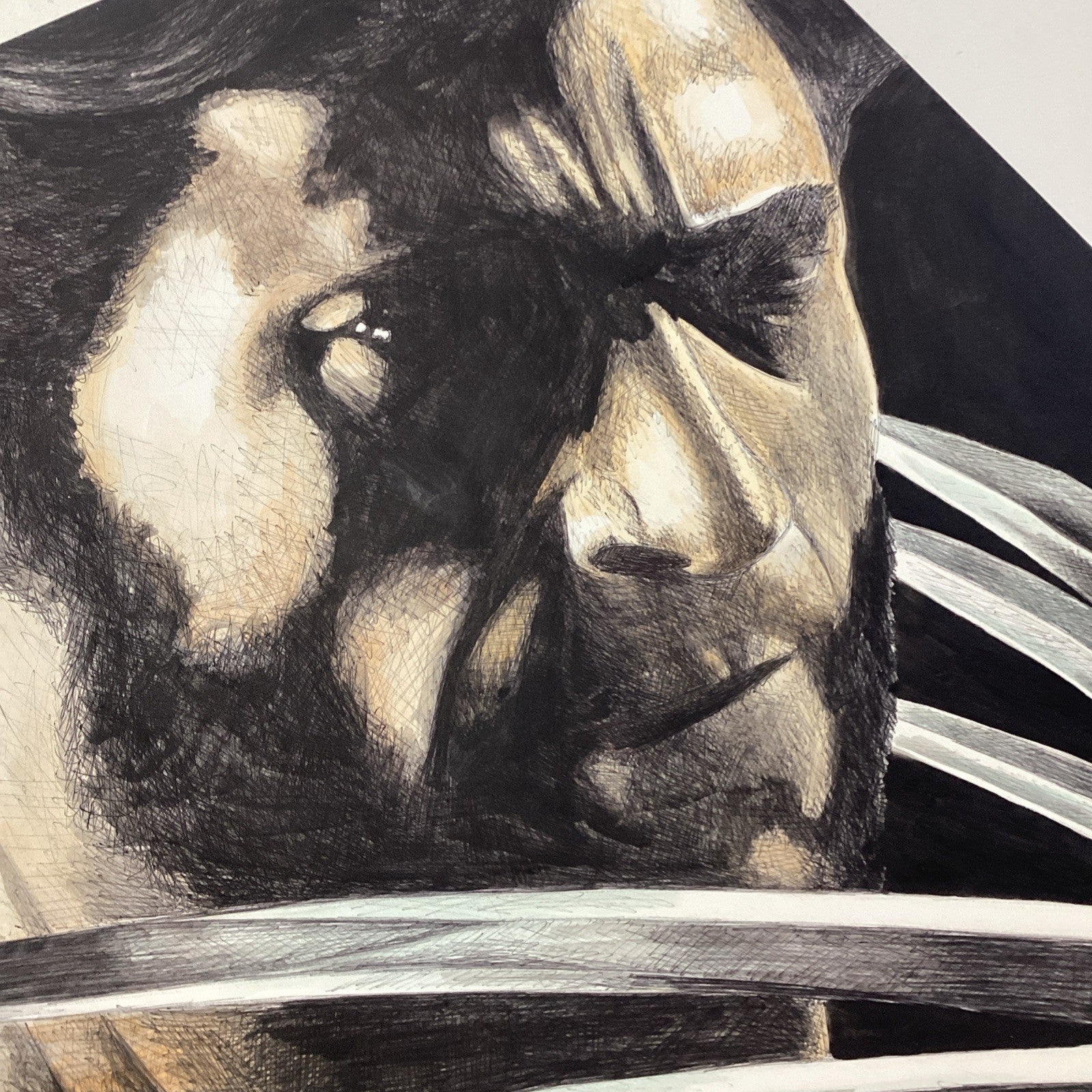 Wolverine Original Art by Becky Knapp with COA (80x59cm)6