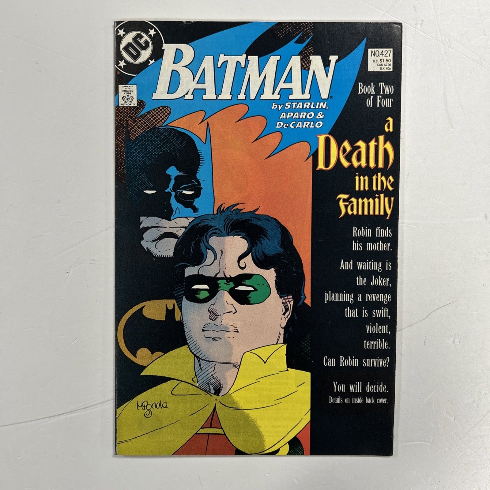 Batman #427 1988 FN- A Death In The Family Part 20