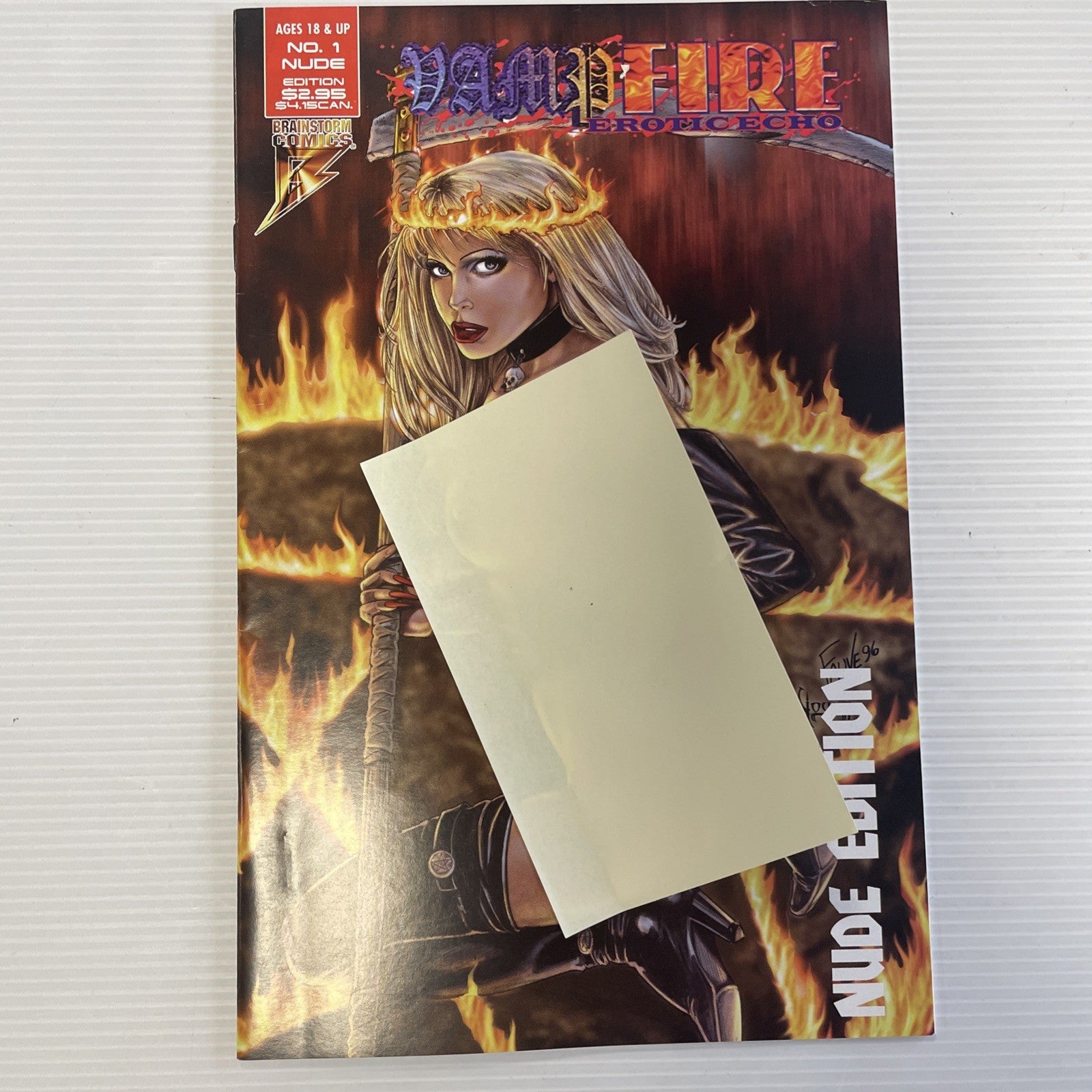 Vampfire Erotic Echo #1 1997 VF+ Nude Edition Brainstorm Comics0