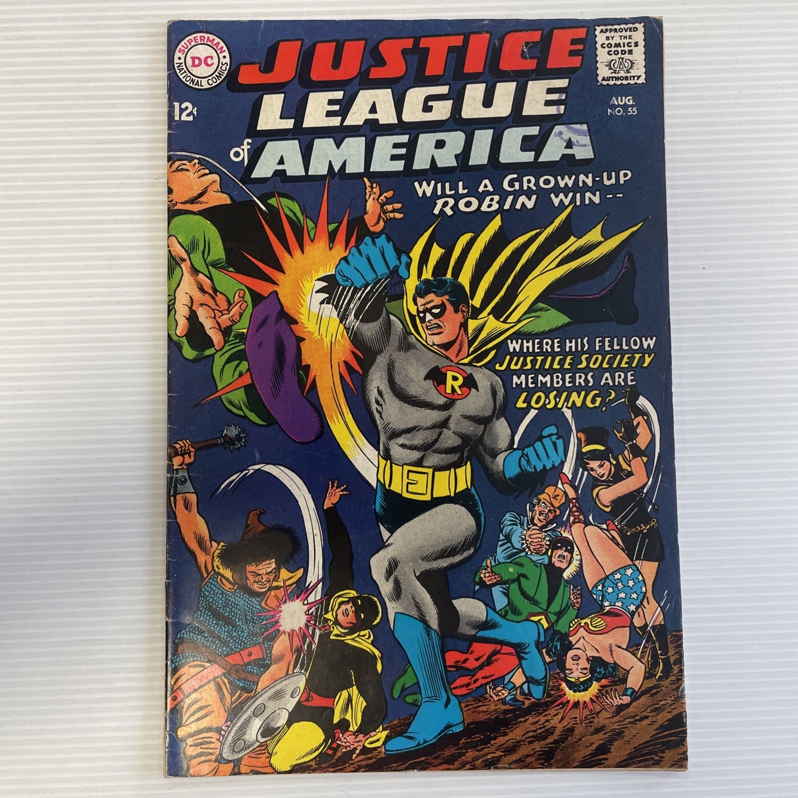 Justice League Of America #55 1967 VG+ Pence Stamp0