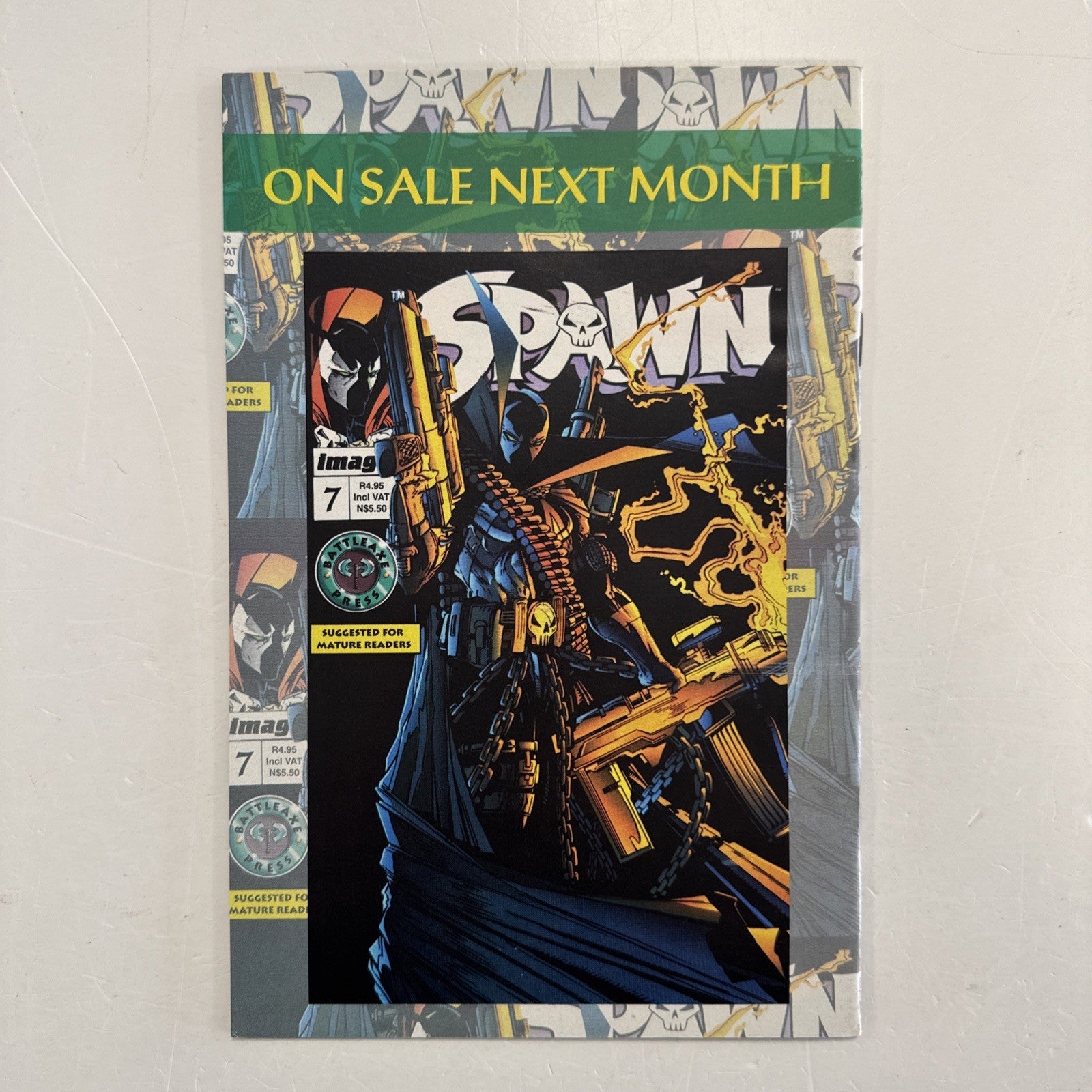 Battleaxe Press Spawn #6 1995 FN+ South African Reprint Image inc. Coupon3