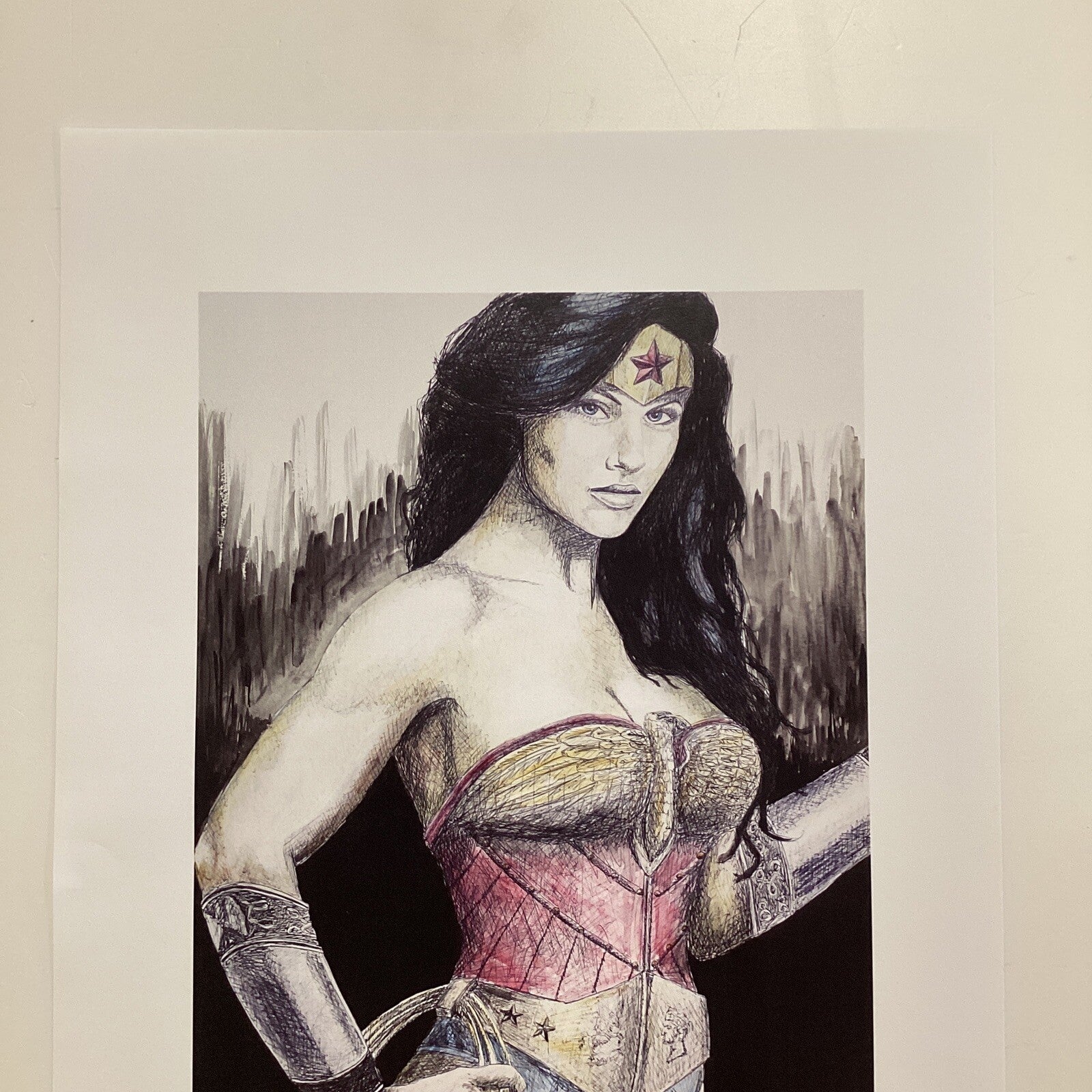 Wonder Woman Signed Art Print by Becky Knapp1