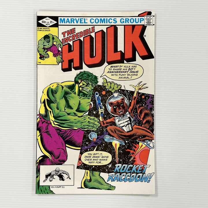 Incredible Hulk #271 1981 FN/VF 1st Rocket Racoon Pence Copy