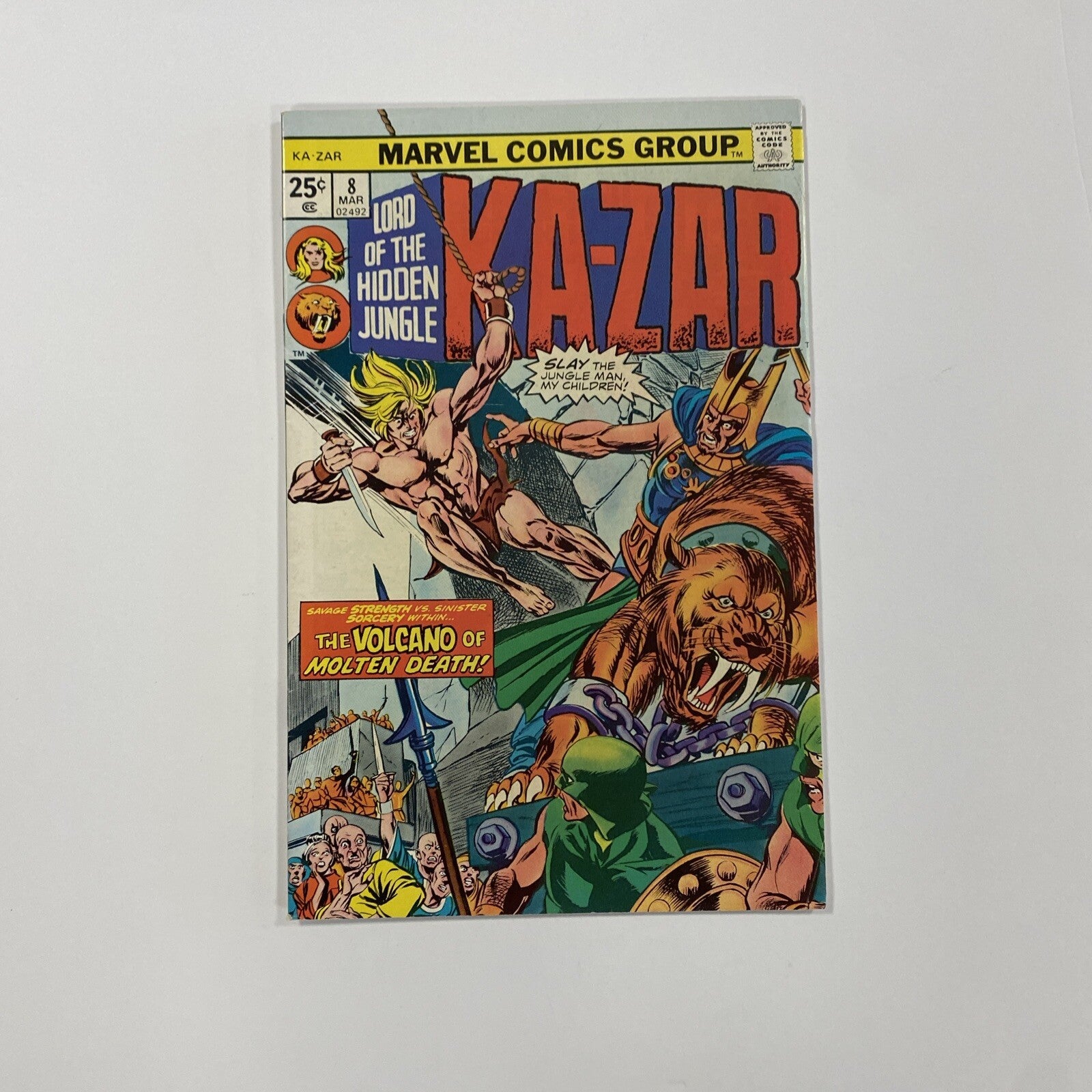 Ka-Zar #8 1975 FN Mark Jewelers insert!0