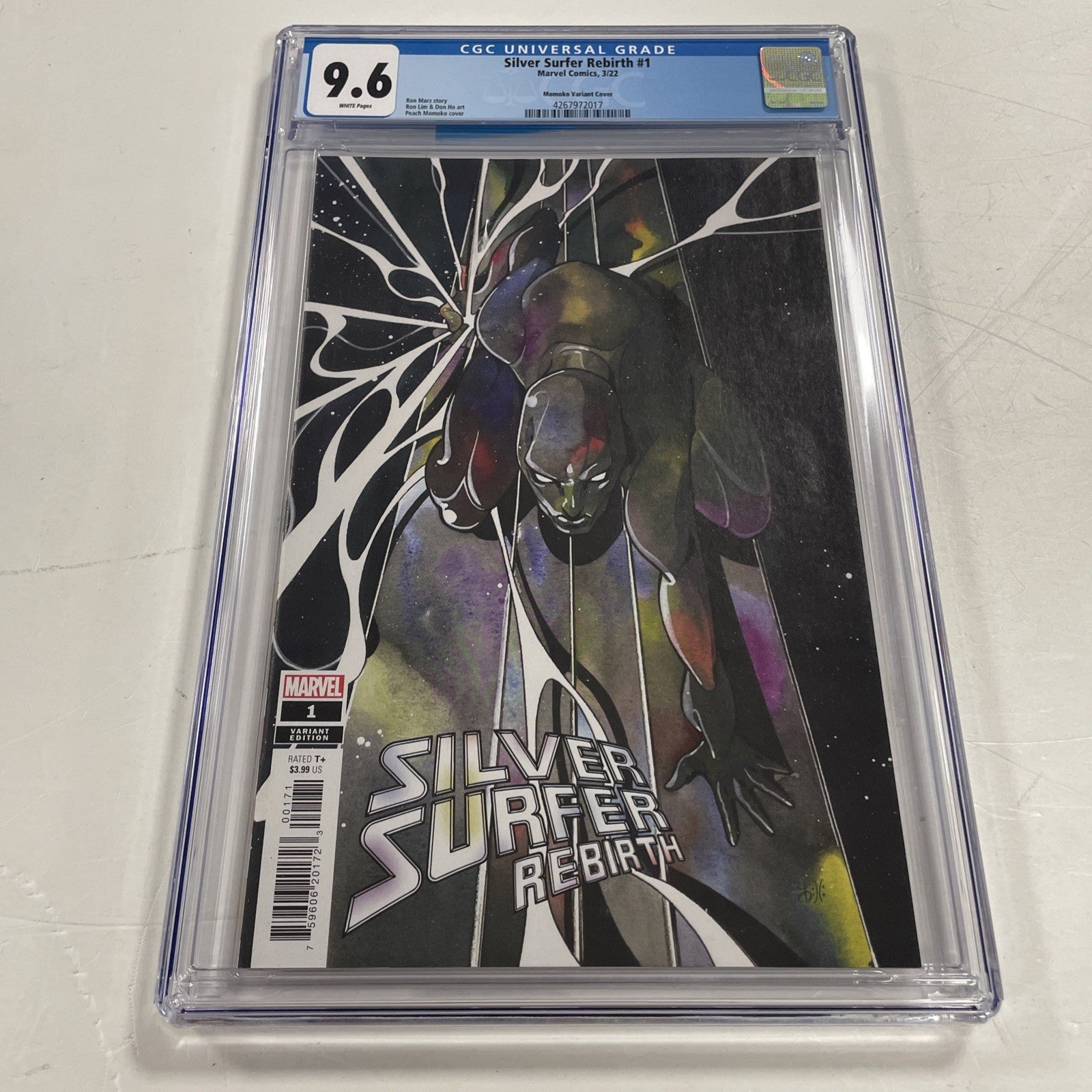 Silver Surfer: Rebirth #1 2022 CGC 9.6 White Pages Peach Momoko Variant0