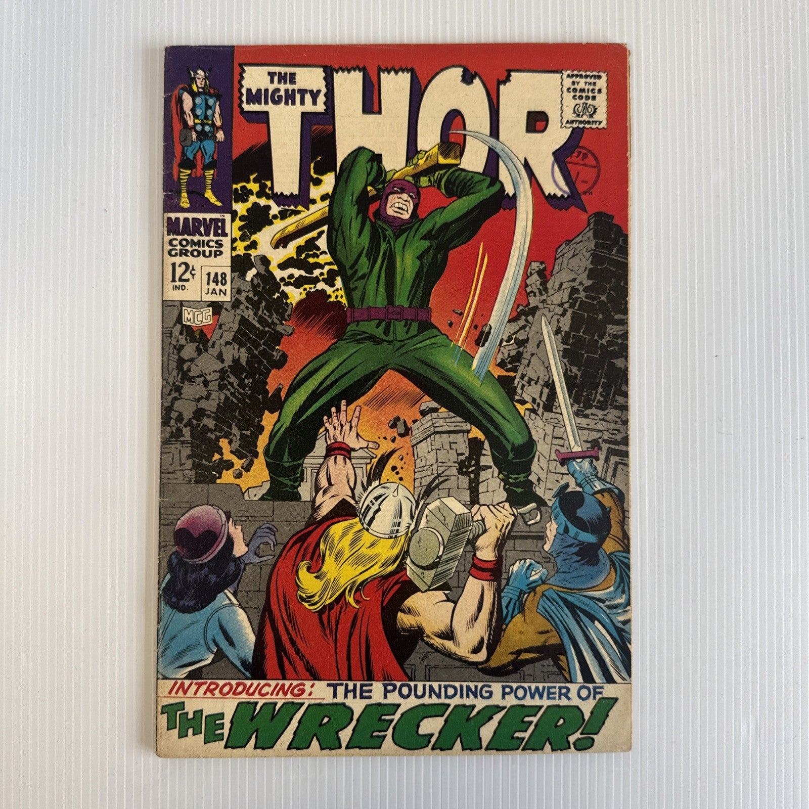 The Mighty Thor #148 1968 VG/FN 1st Appearance of The Wrecker Pence Stamp0