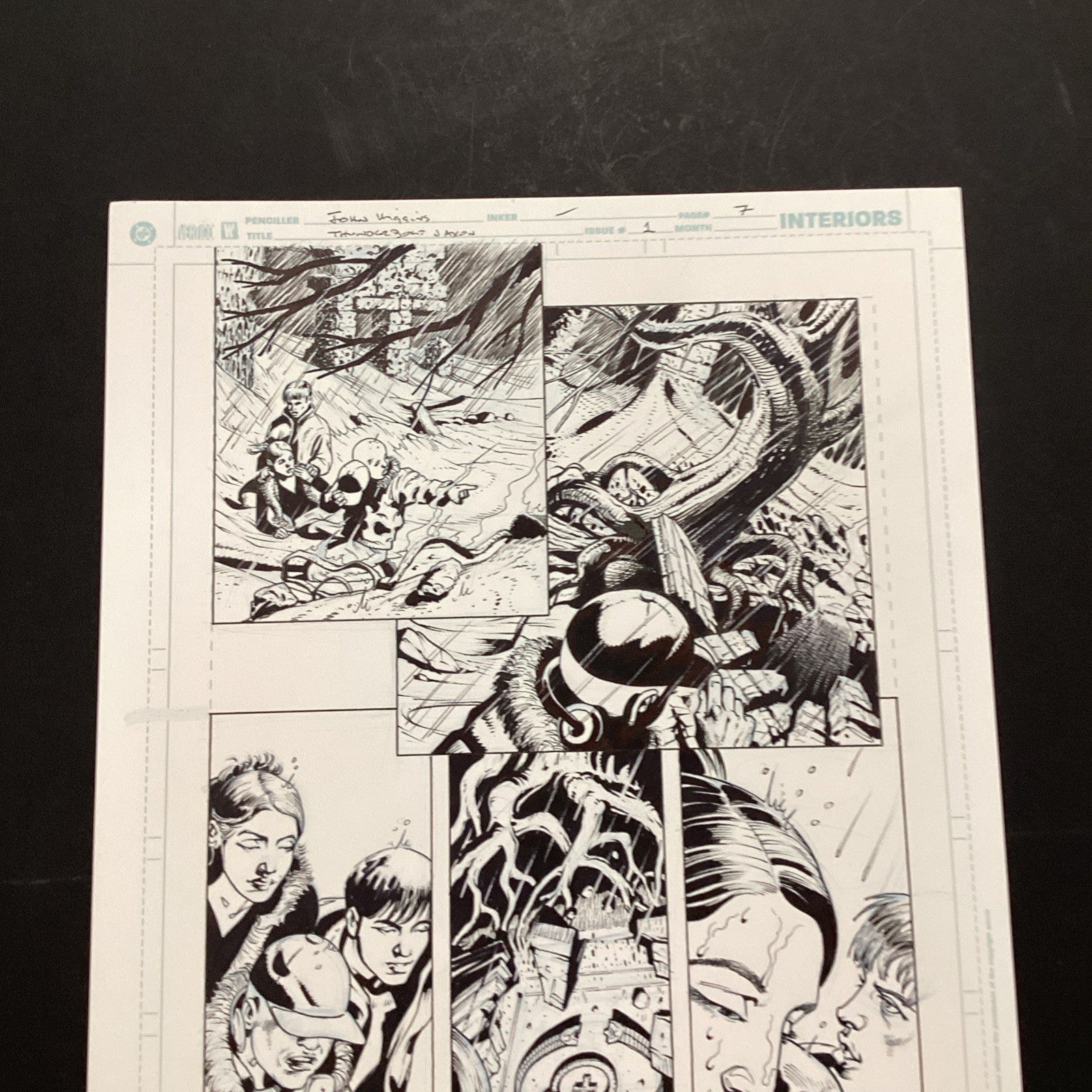 Original Artwork for Thunderbolt Jaxon #1 Page 7 By John Higgins 20063