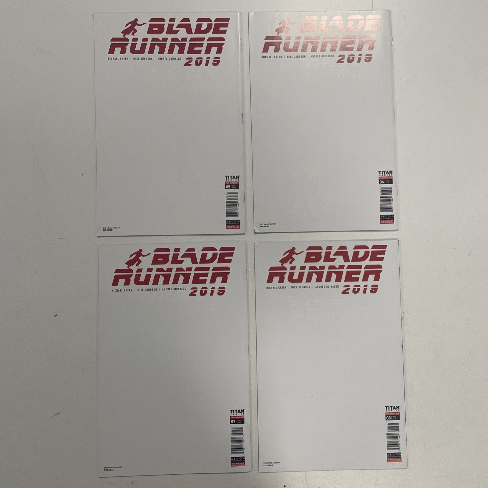 Blade Runner 2019 #5, #6, #7, #8 Syd Mead NYCC Virgin Variant set6