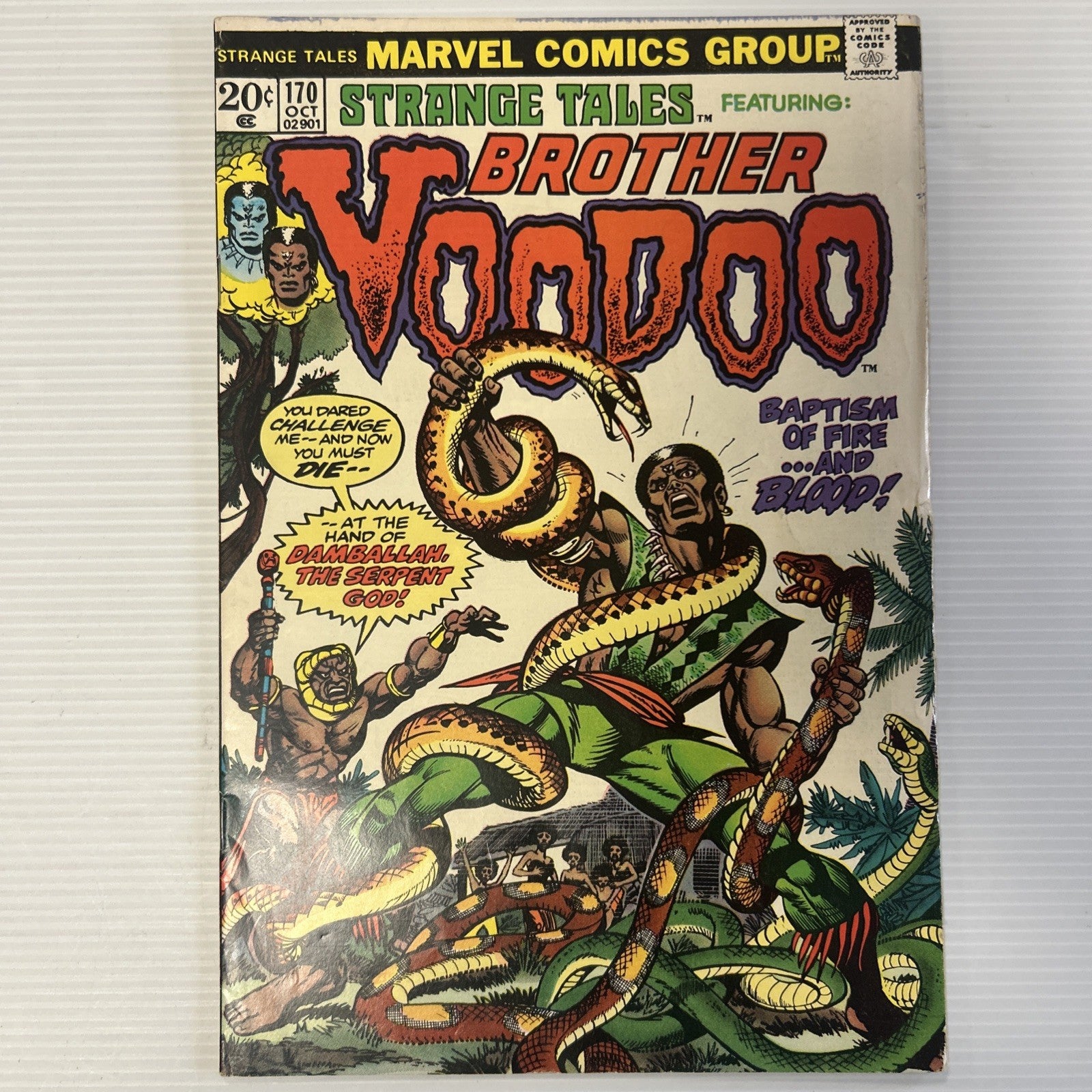 Strange Tales #170 1973 FN 2nd Appearance of Brother Voodoo **Distributor spray0
