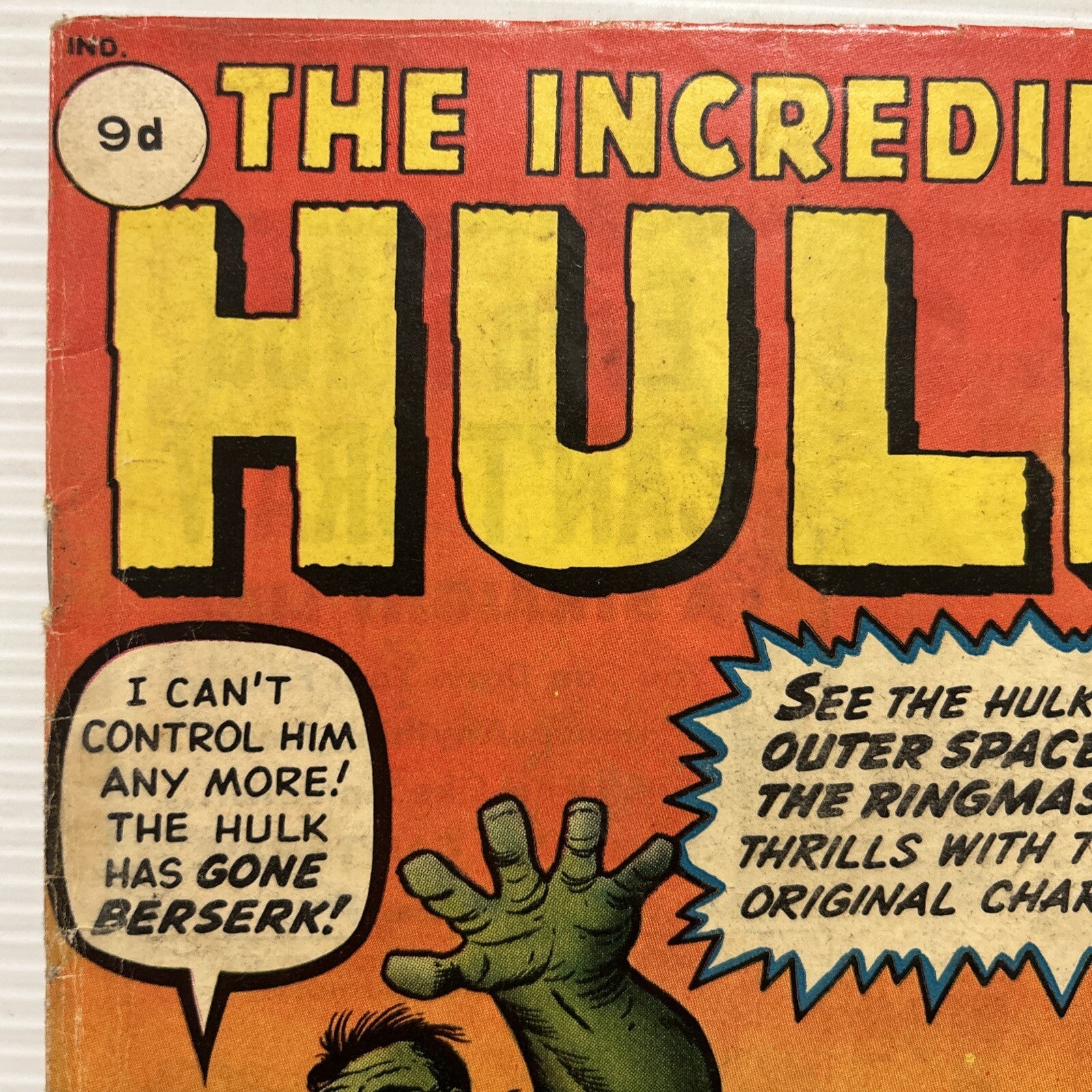 Incredible Hulk #3 1962 VG 1st Appearance Of The Ringmaster Pence Copy3