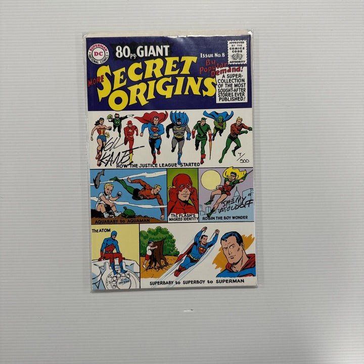 More Secret Origins #8 Reprint Signed by Gil Kane & Shelly Muldoff Dynamic Force