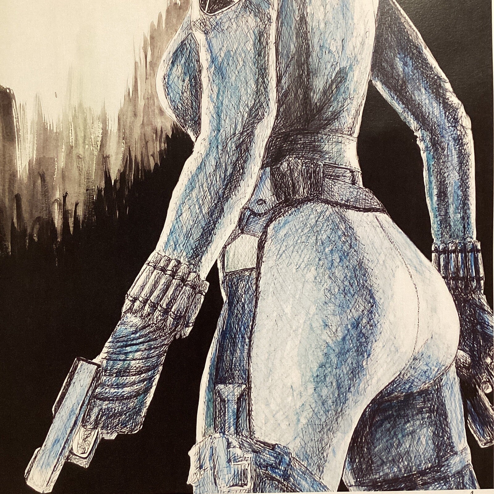 Black Widow Signed Art Print by Becky Knapp6