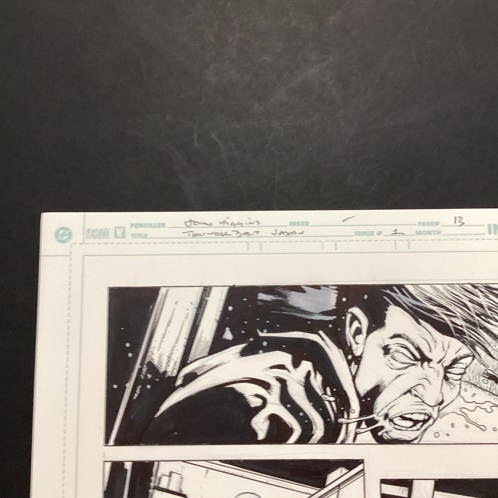 Original Artwork for Thunderbolt Jaxon #1 Page 13 By John Higgins 20064