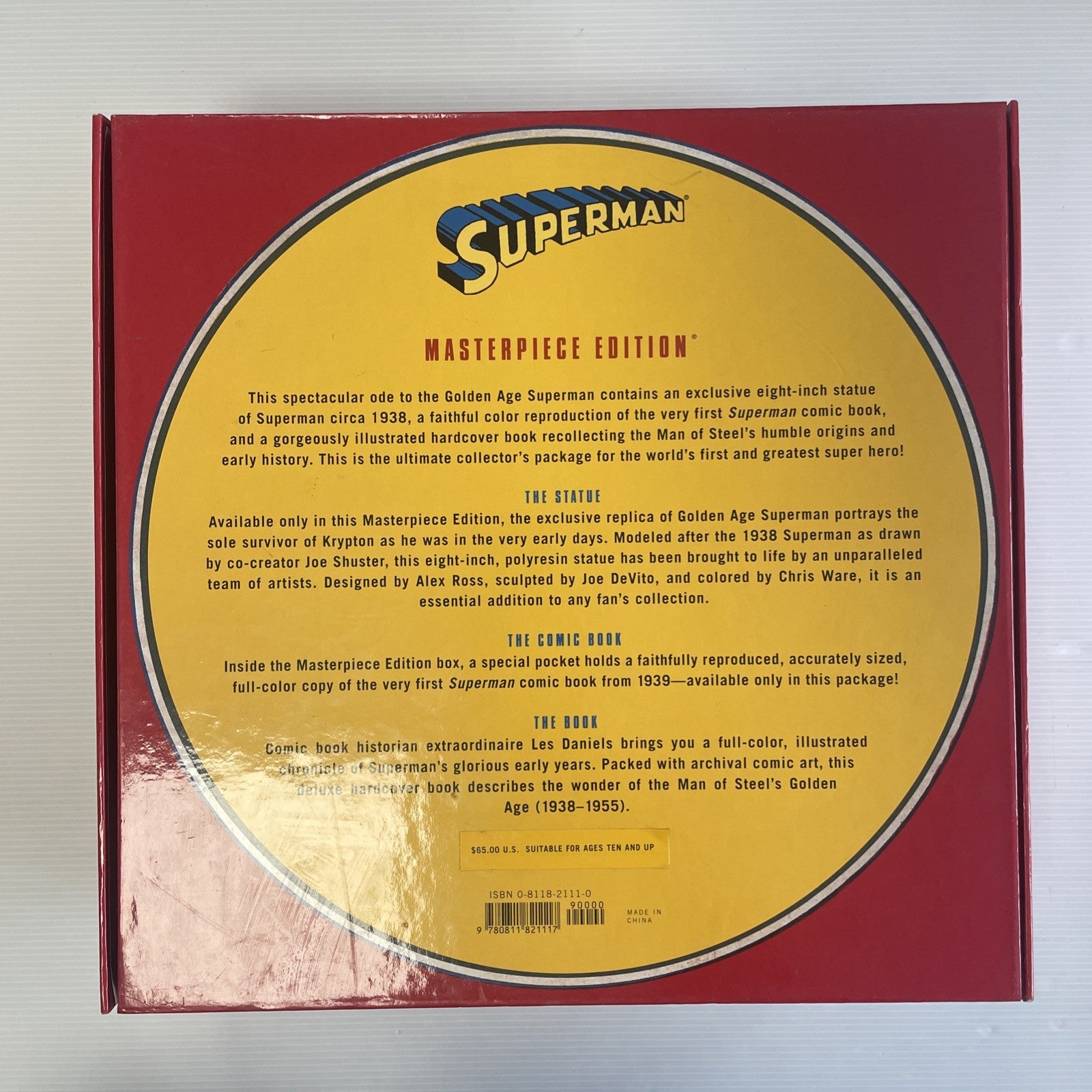 Superman Masterpiece Edition 1999 Box Set with 8" Figurine, Book & Comic Reprint10