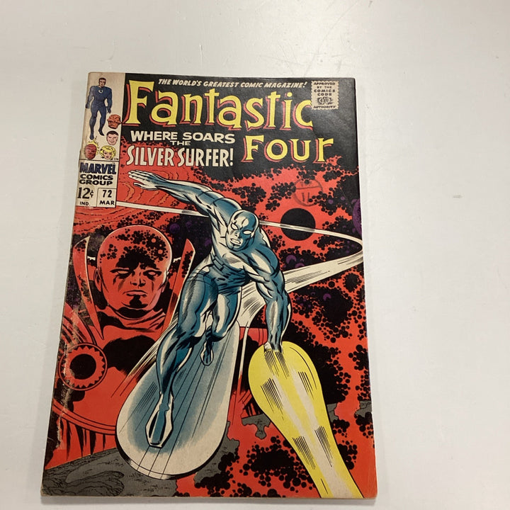 Fantastic Four #72 1968 GD Pence Stamp **Water damage down spine0
