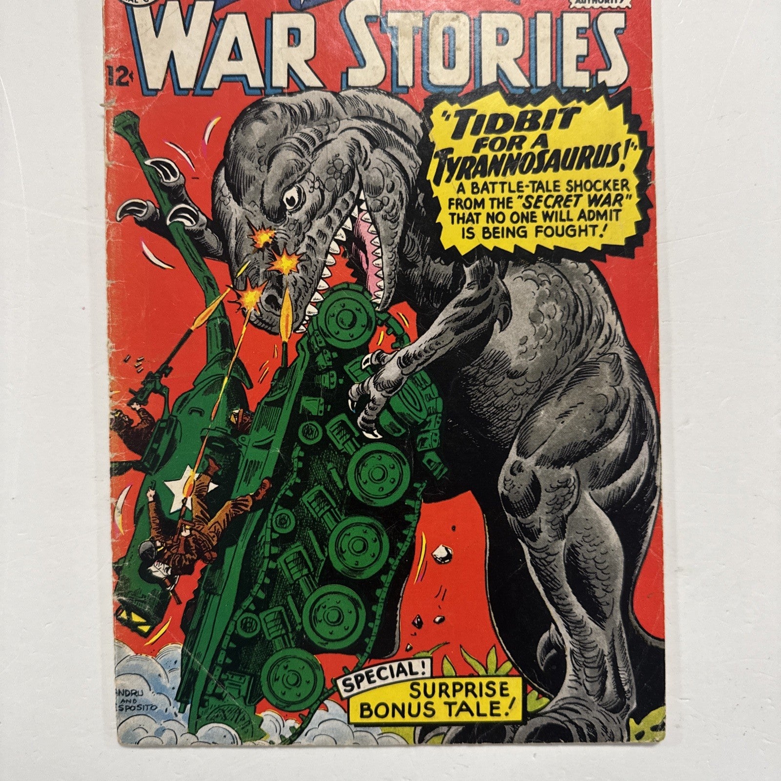 Star Spangled War Stories #125 1965 GD/VG Pence Stamp2