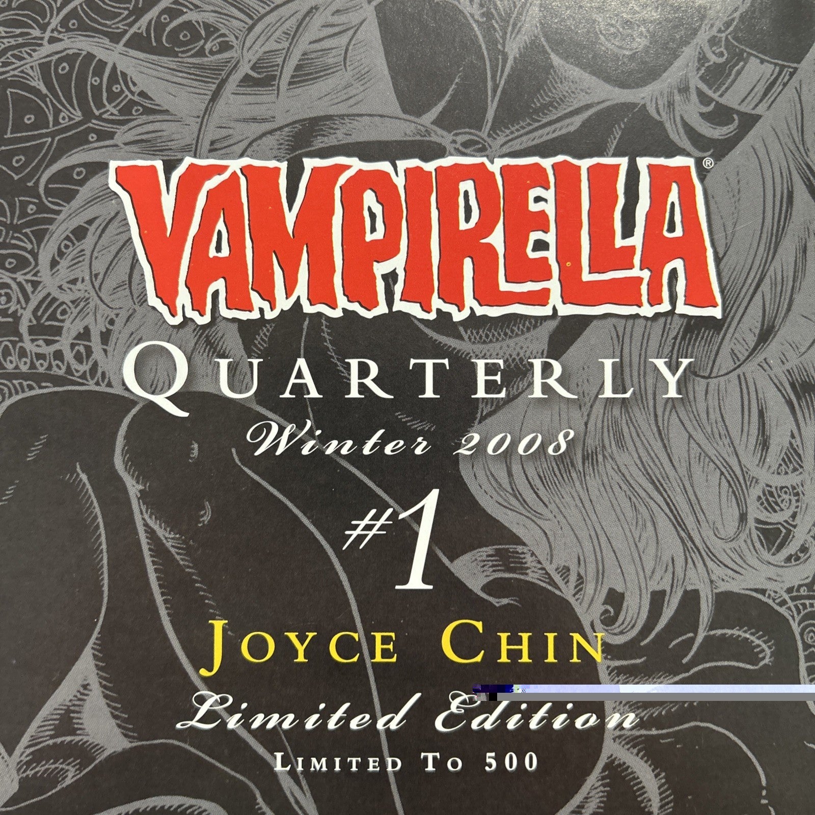 Vampirella Quarterly #1 2008 VF Joyce Chin Limited Collector's Exlcusive Of 5009