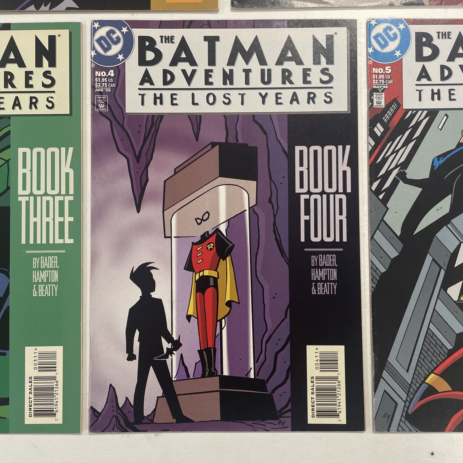 Batman Adventures The Lost Years #1-5 1998 Mid Grades Complete Set4