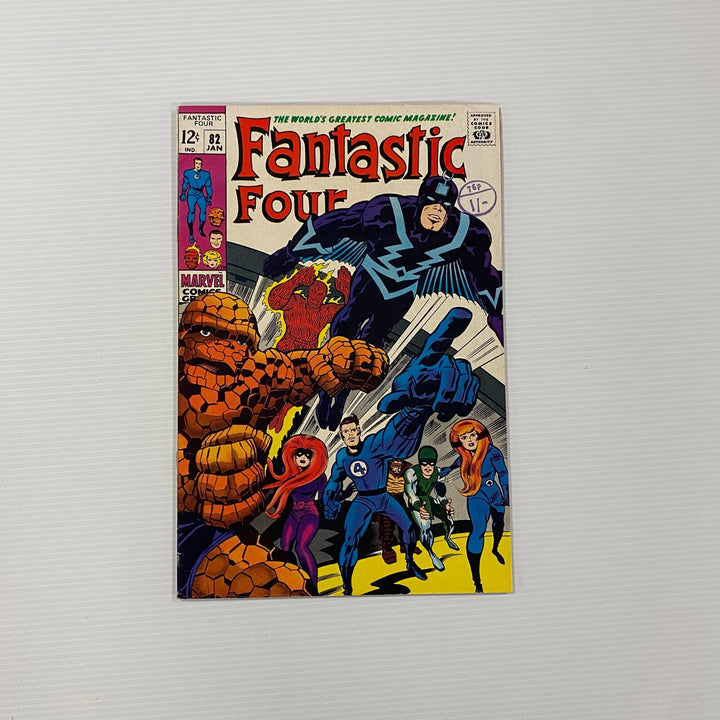 Fantastic Four #82 1969 VF+ Cent Copy Pence Stamp0