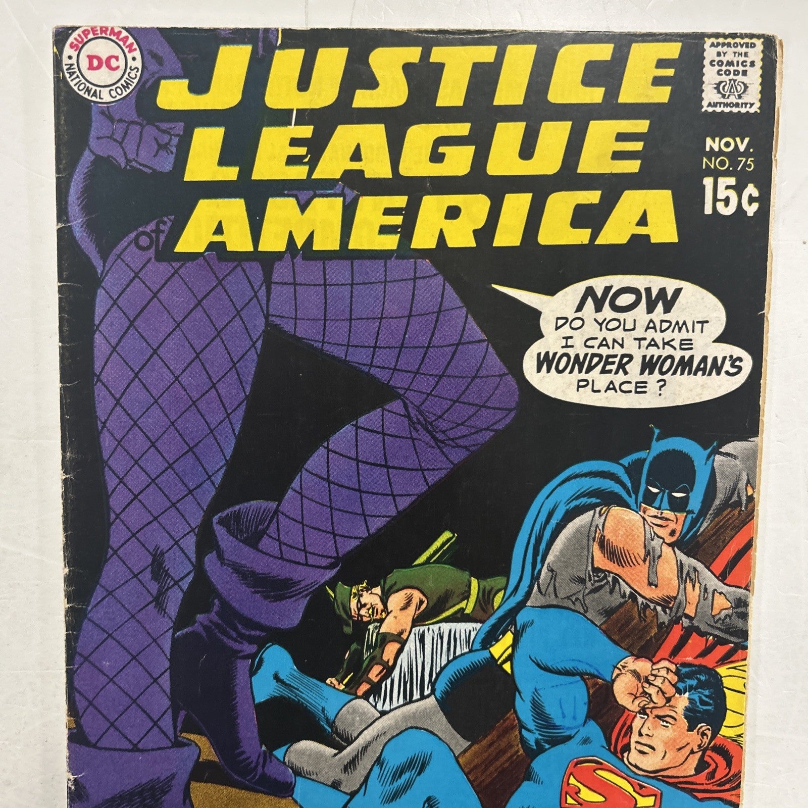 Justice League of America #75 1969 VG 1st Black Canary Pence Stamp1