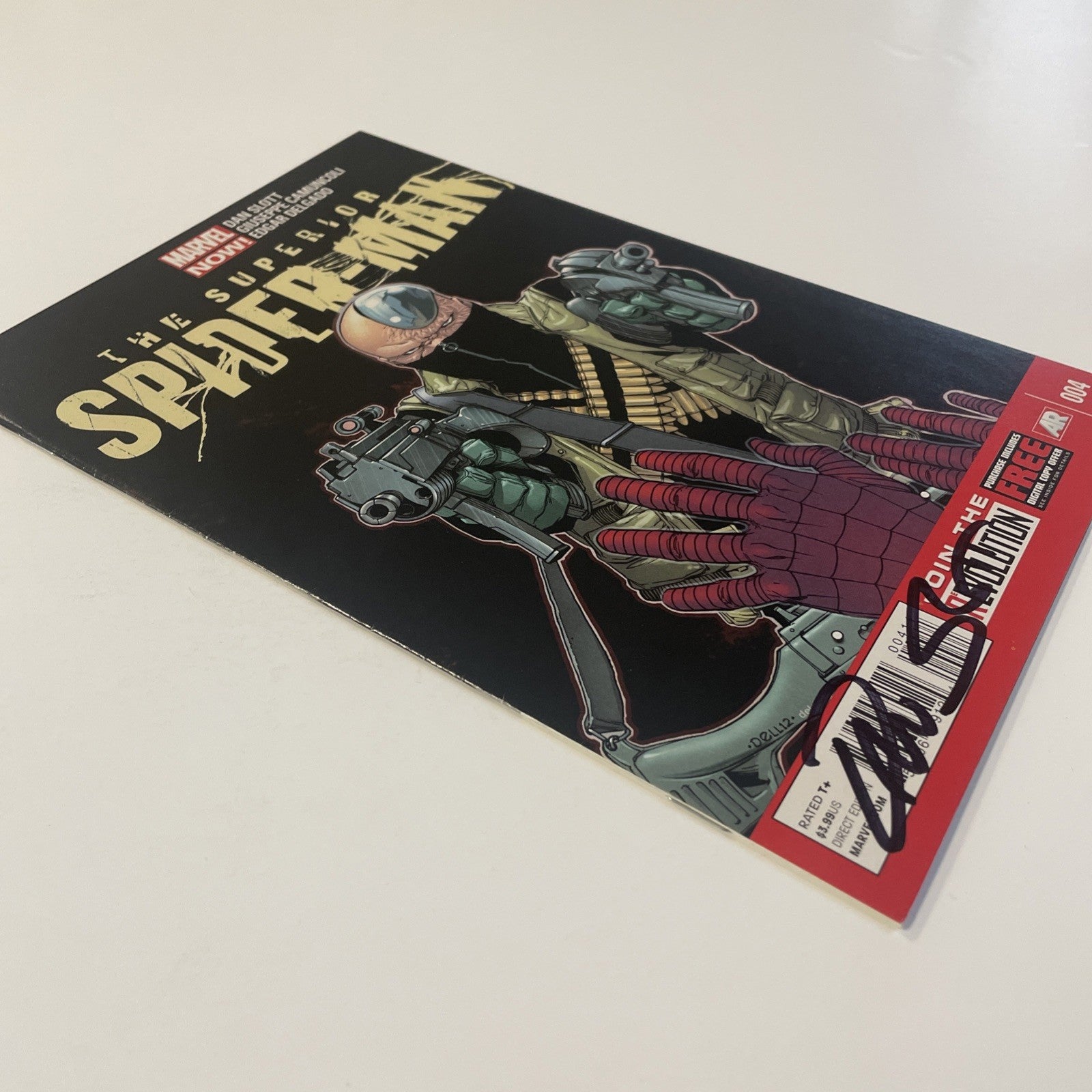 Superior Spider-man #4 2013 Signed By Dan Slott with CoA3