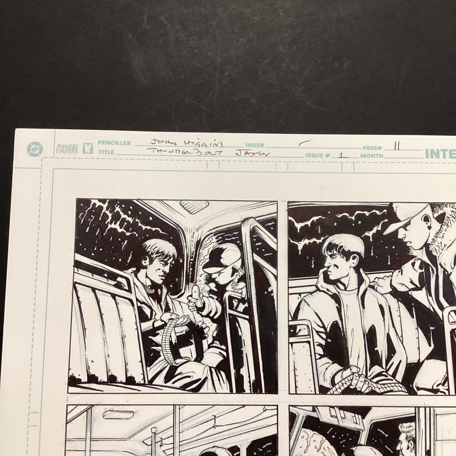Original Artwork for Thunderbolt Jaxon #1 Page 11 By John Higgins 20065