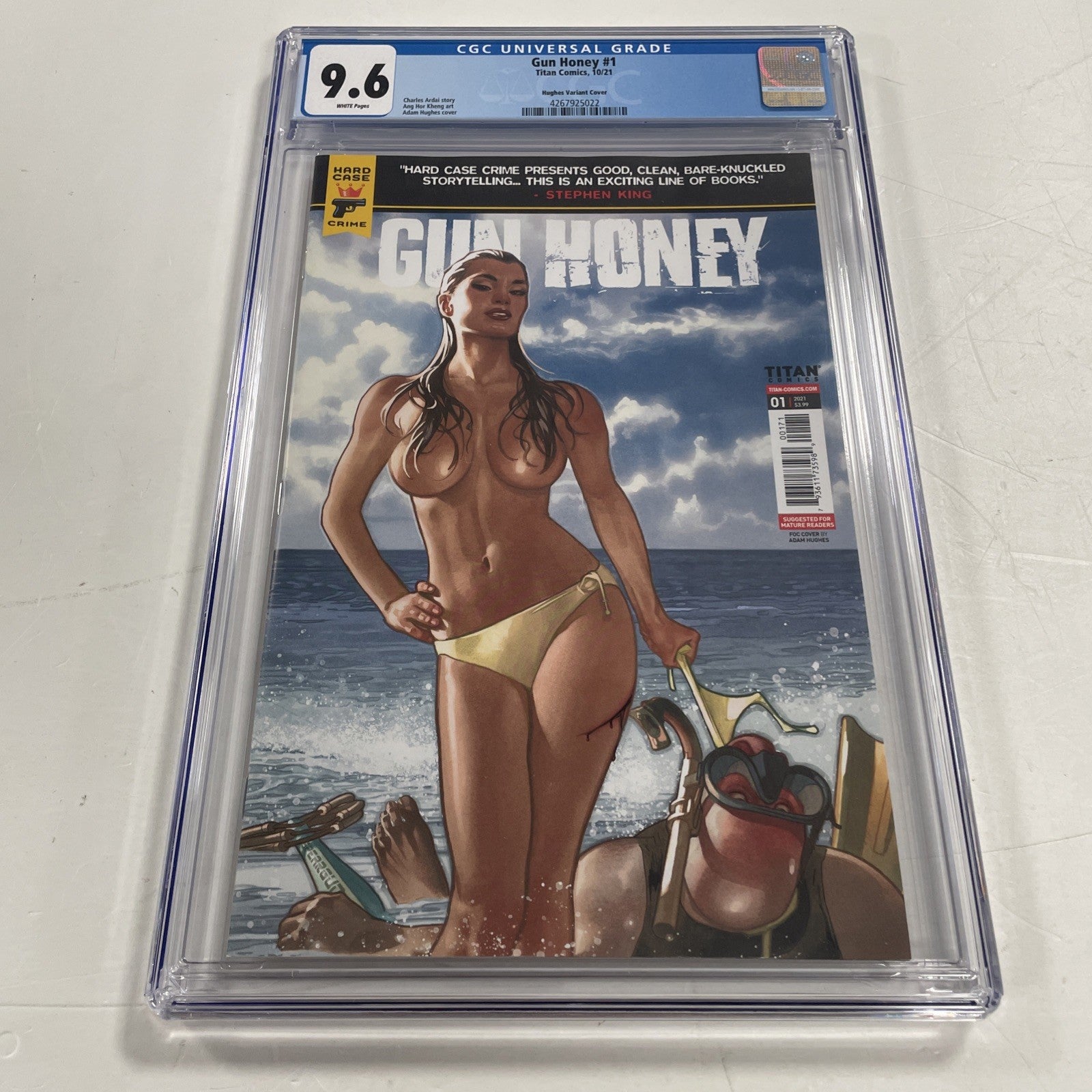 Gun Honey #1 2021 White Pages CGC 9.6 Adam Hughes Variant Cover0