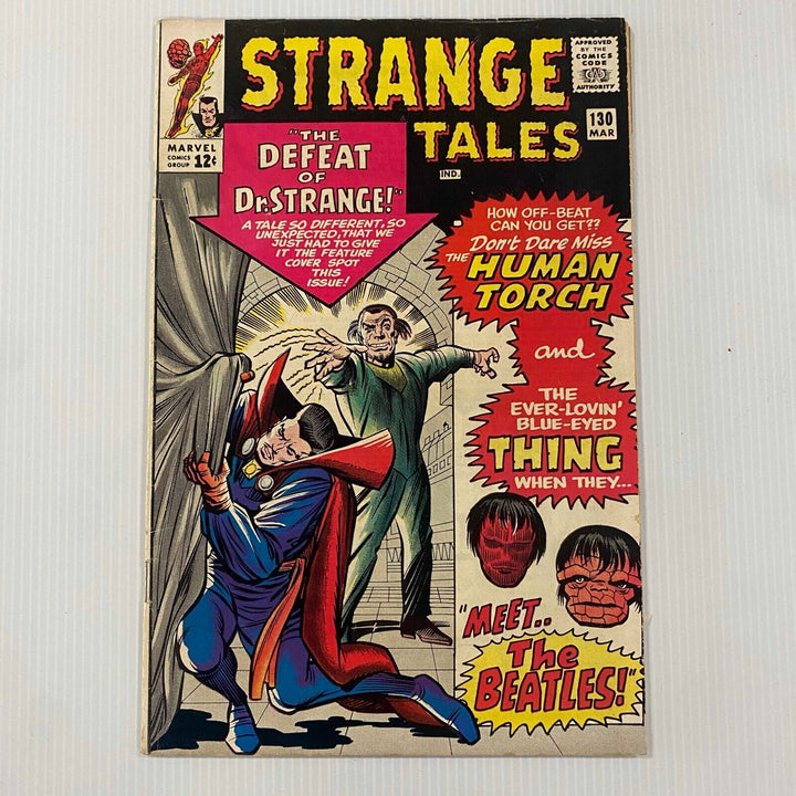 Strange Tales #130 1965 VG/FN Cent Copy Beatles Appearance